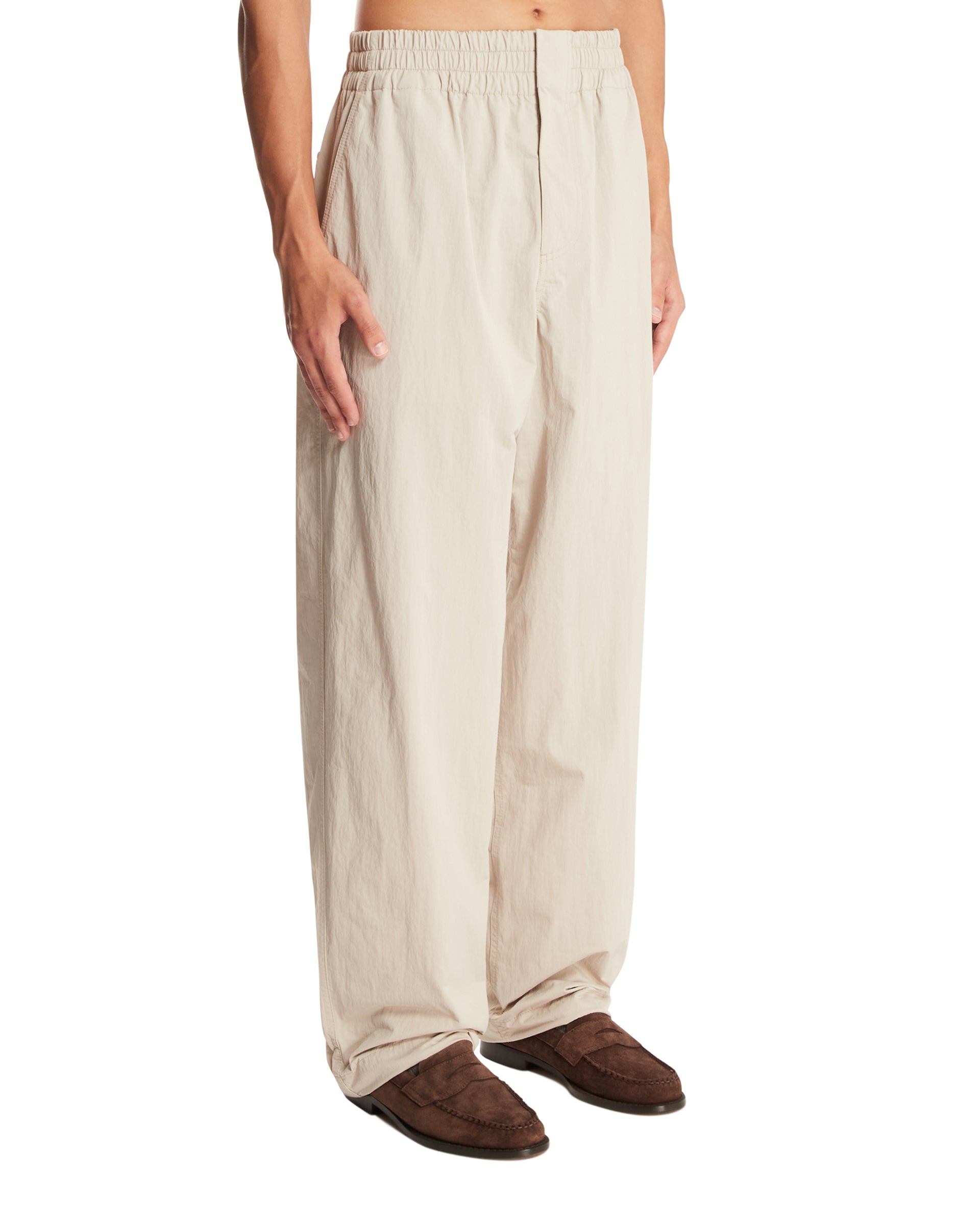 Оригінальна Beige Technical Nylon Pants Bottega veneta – вид ззаду