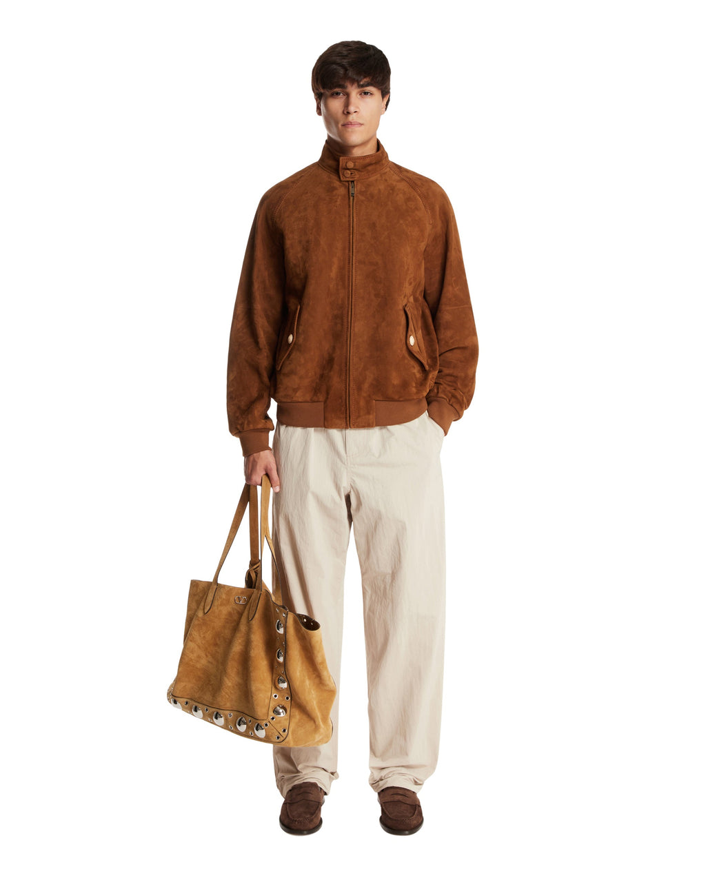 Оригінальна Beige Technical Nylon Pants Bottega veneta – детальний вид