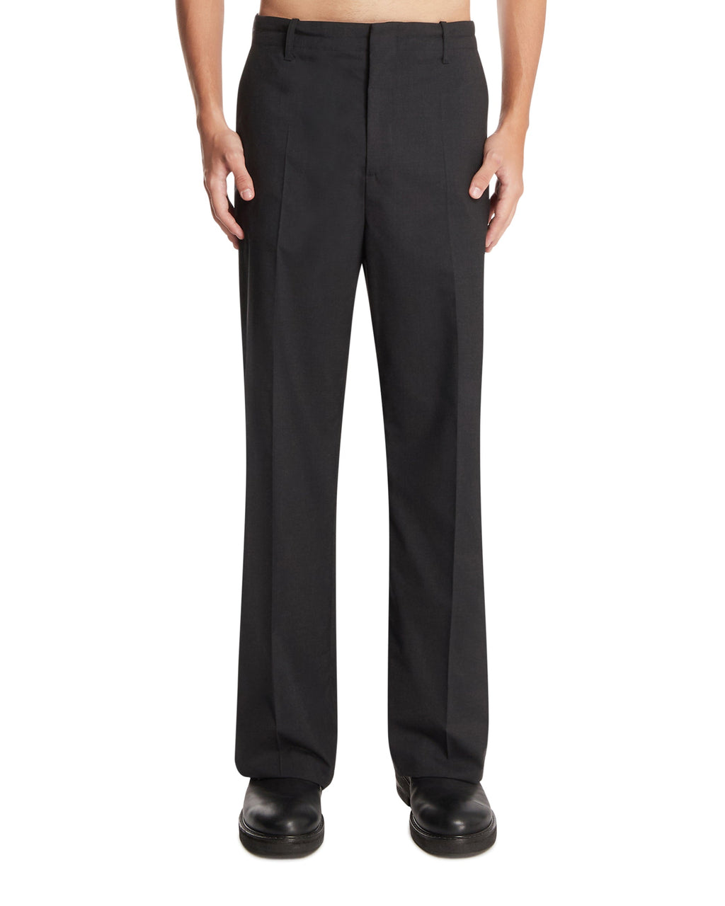 Оригінальна Gray Wool Pants Bottega veneta – боковий вид