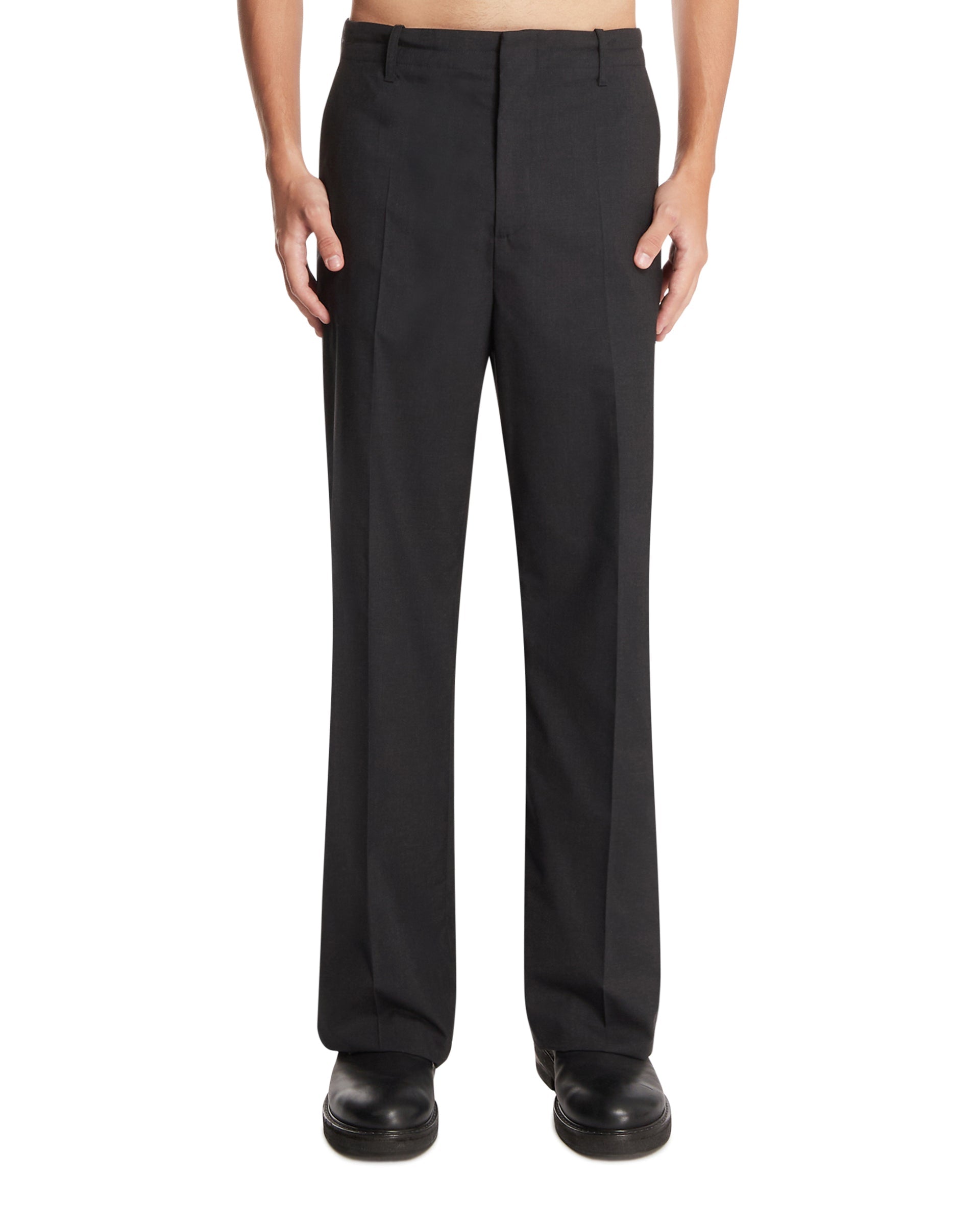 Оригінальна Gray Wool Pants Bottega veneta – боковий вид