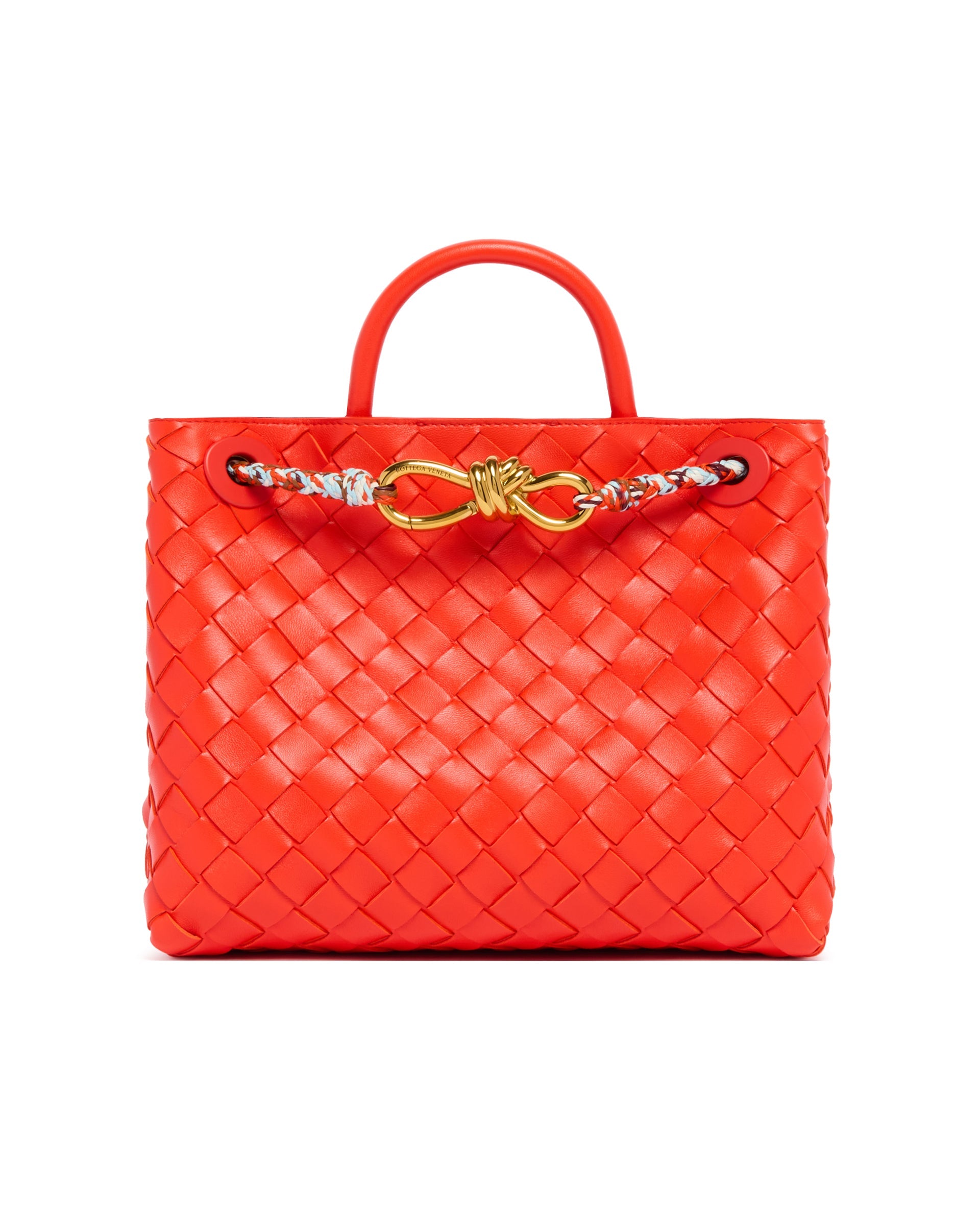 Orange Small Andiamo Bag Bottega veneta оригінал – Купити в Україні – вид ззаду