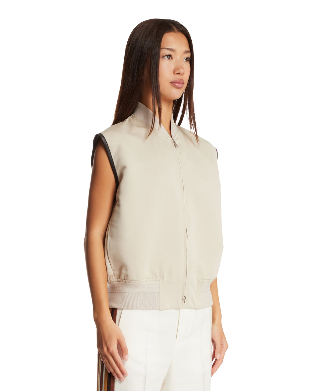 Оригінальна White Twill Gilet Bottega veneta – вид ззаду
