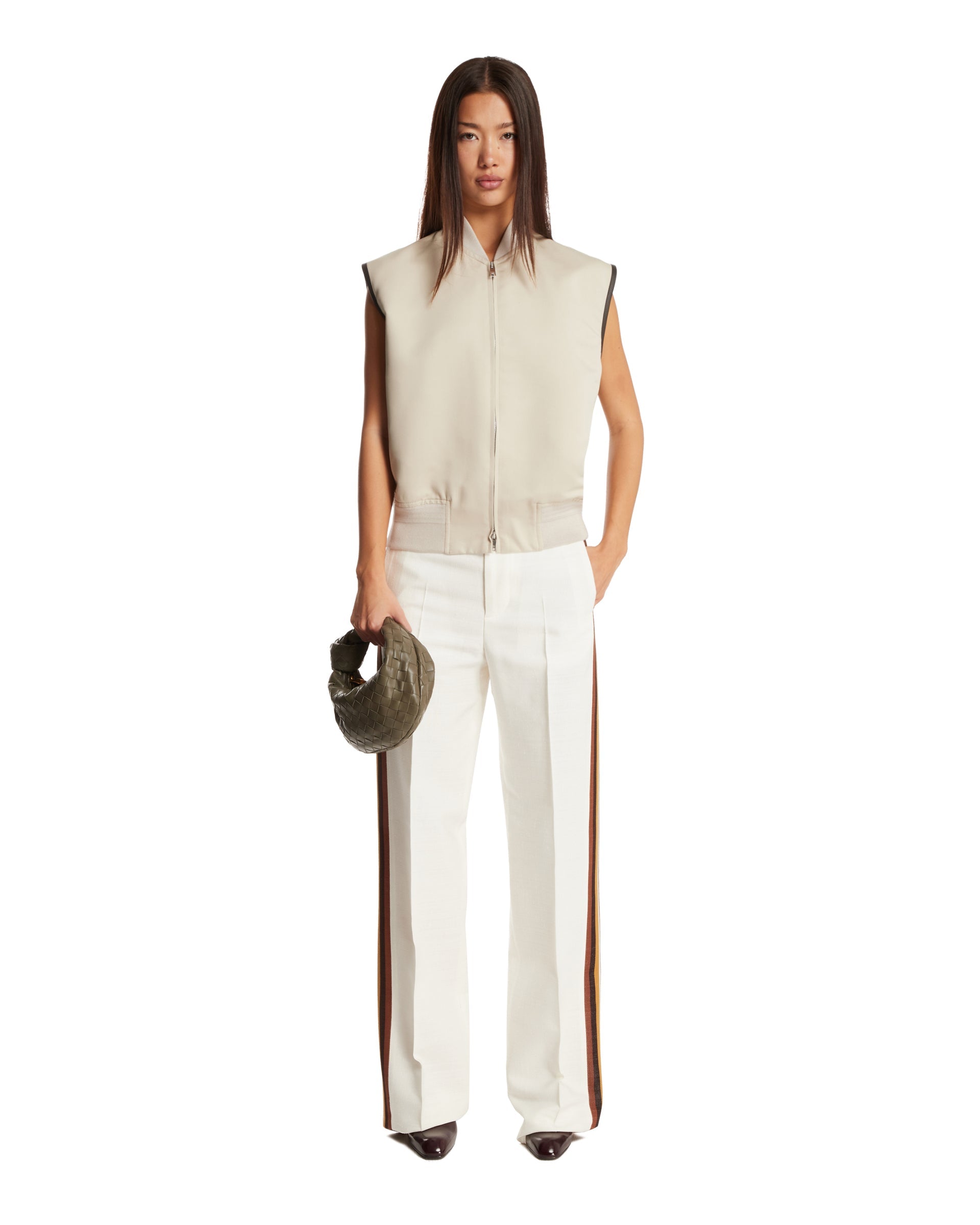 Оригінальна White Twill Gilet Bottega veneta – детальний вид