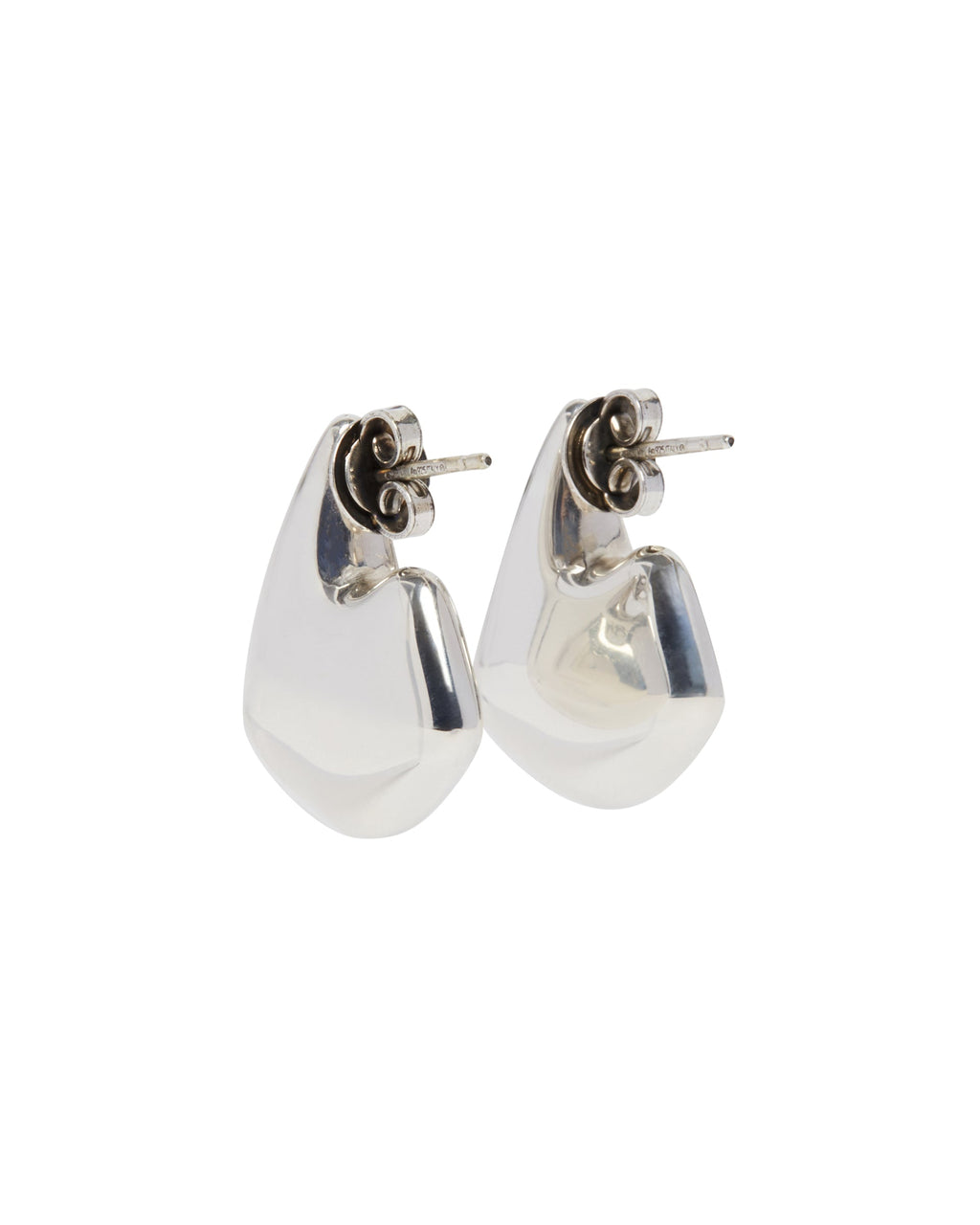 Silver Fin Mini Earrings Bottega veneta – Гарантія оригінальності – збільшений вид
