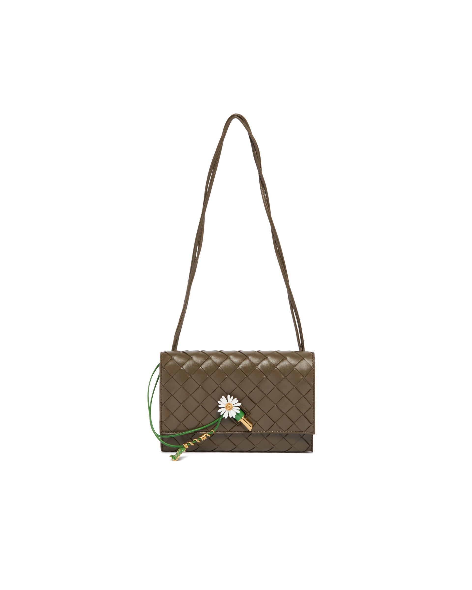 Оригінальна Green Andiamo Daisy Clutch Bottega veneta – вид ззаду