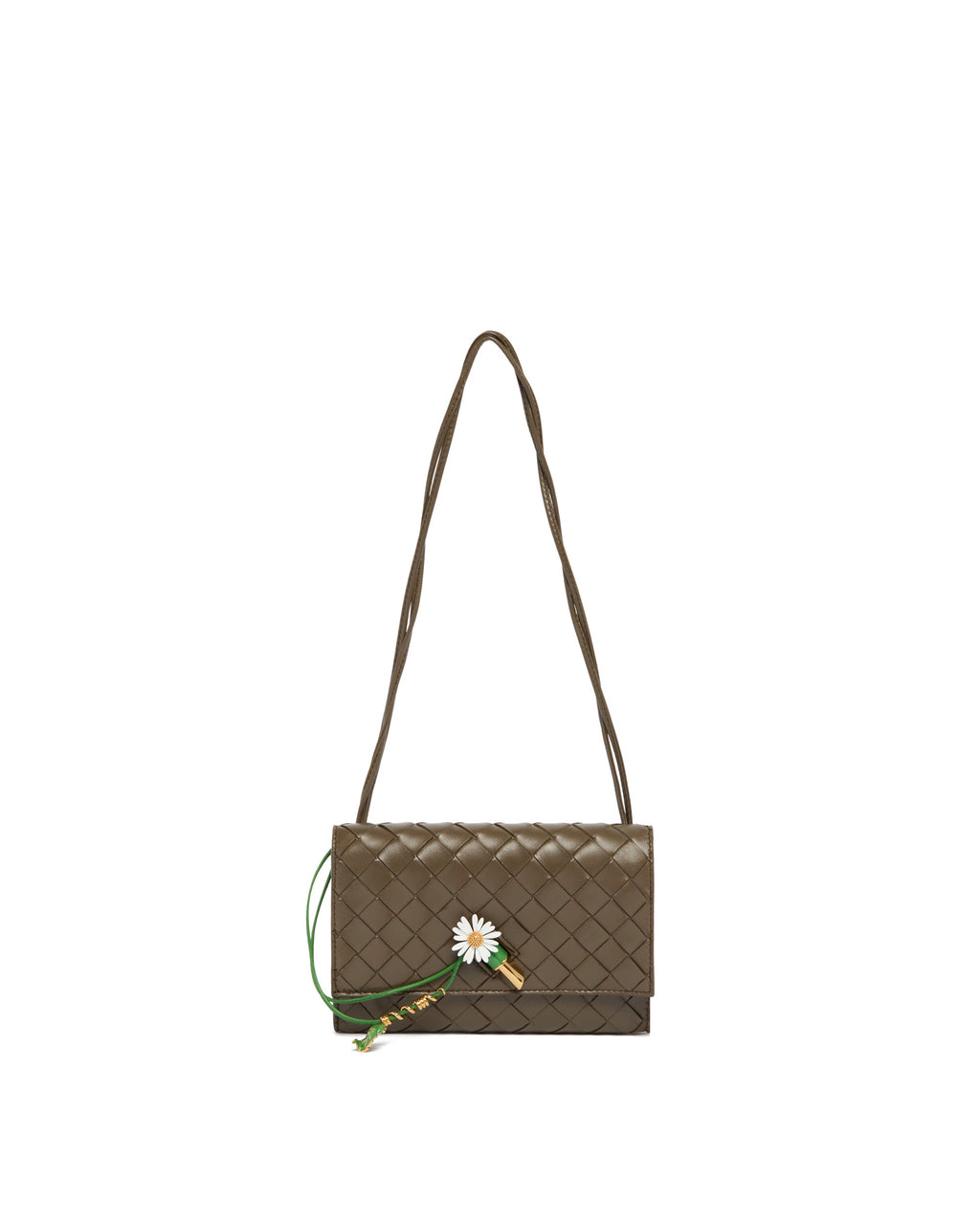 Оригінальна Green Andiamo Daisy Clutch Bottega veneta – боковий вид