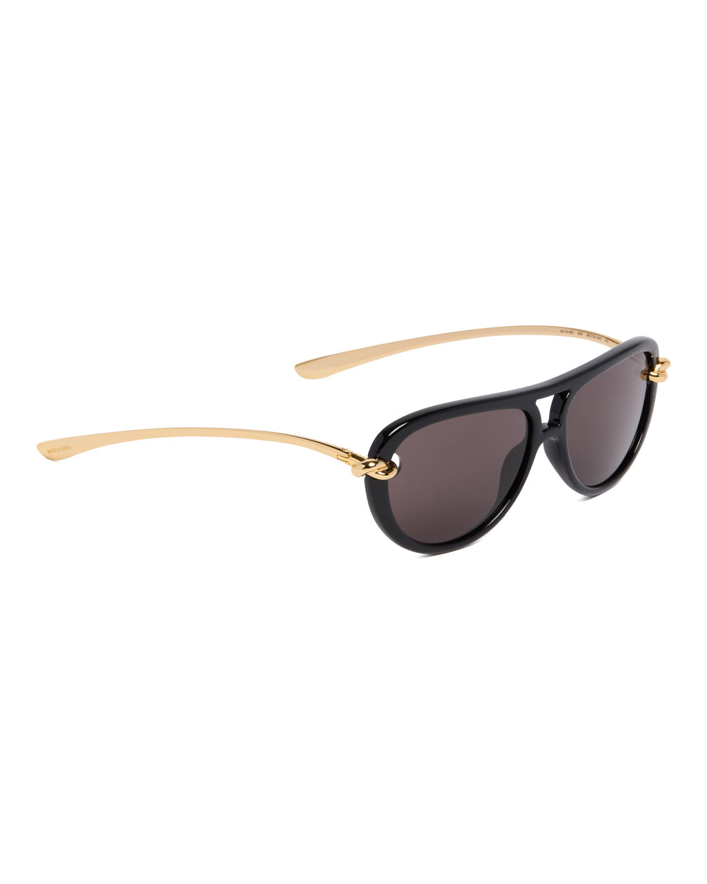 Оригінальна Black Aviator Knot Sunglasses Bottega veneta – збільшений вид