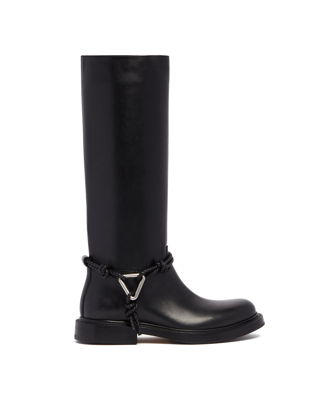 Black James Cuissard Boots Bottega veneta оригінал – Купити в Україні – боковий вид