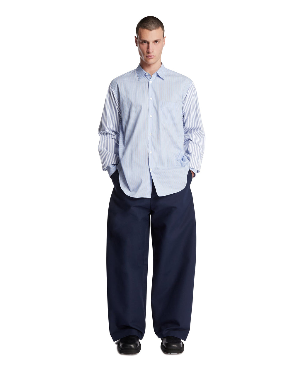Оригінальна Light Blue Double-Sleeve Shirt Comme des garcons – детальний вид