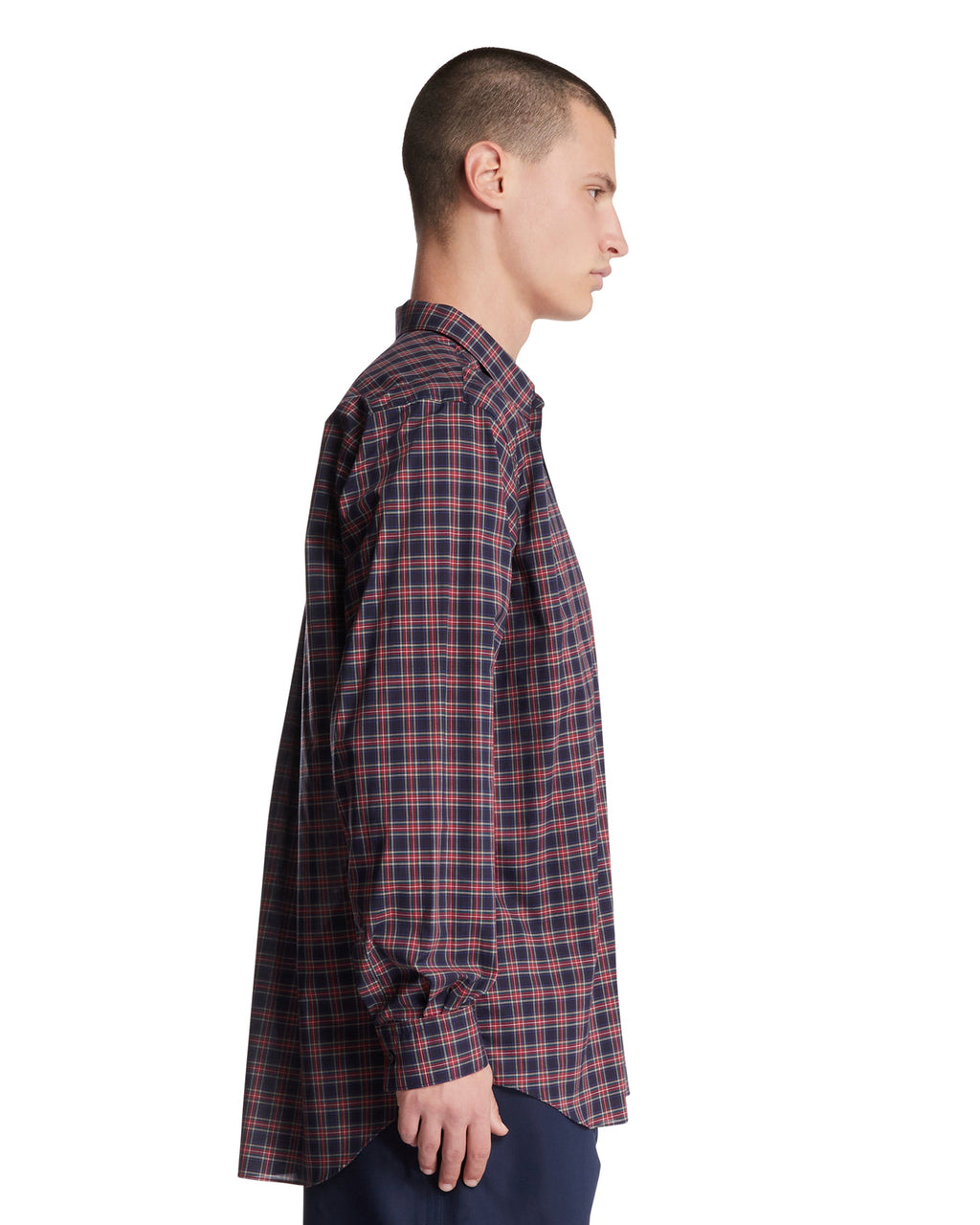 Red Cotton Checkered Shirt Comme des garcons оригінал – Купити в Україні – збільшений вид