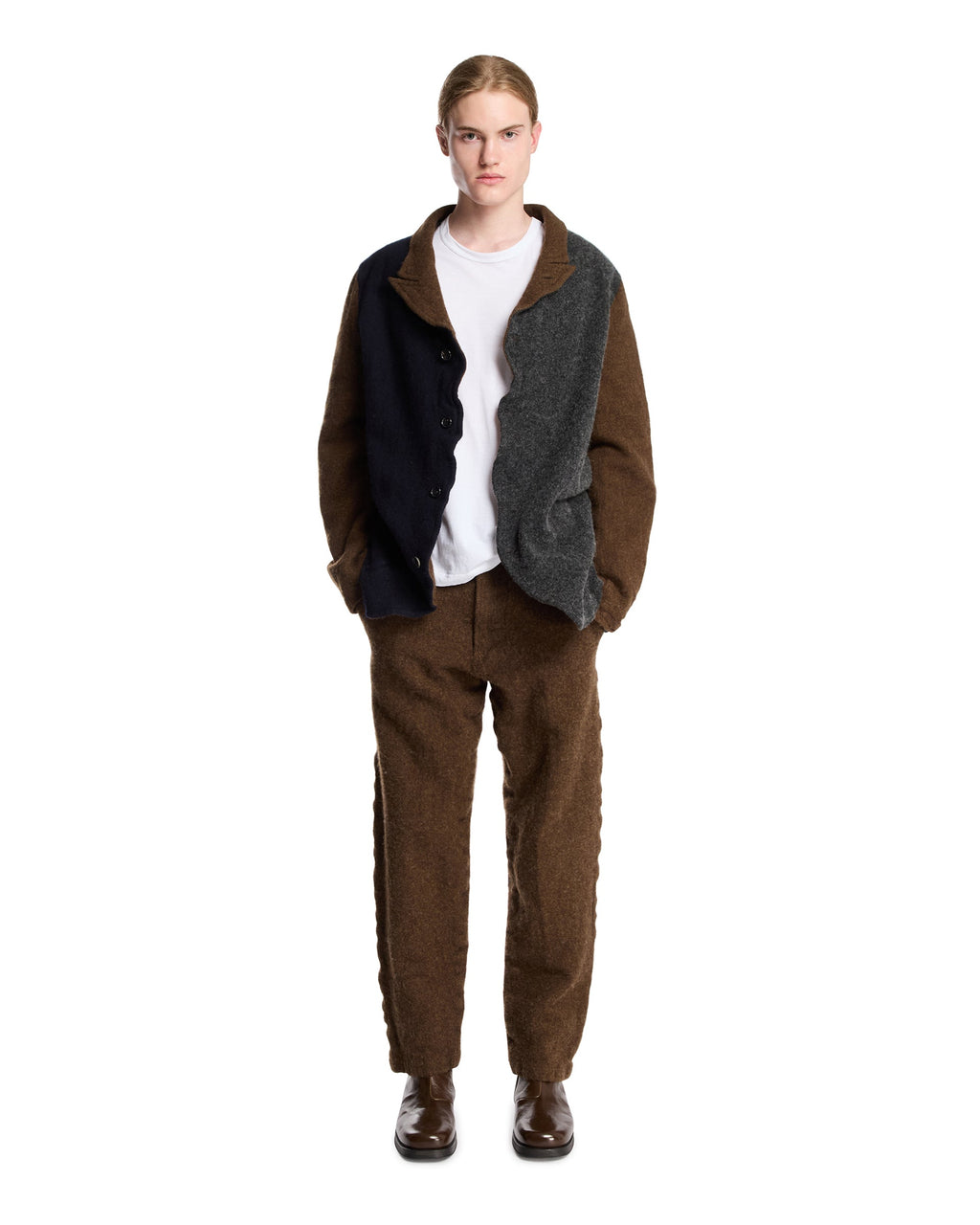 Brown Wool Cardigan Comme des garcons – Гарантія оригінальності – детальний вид