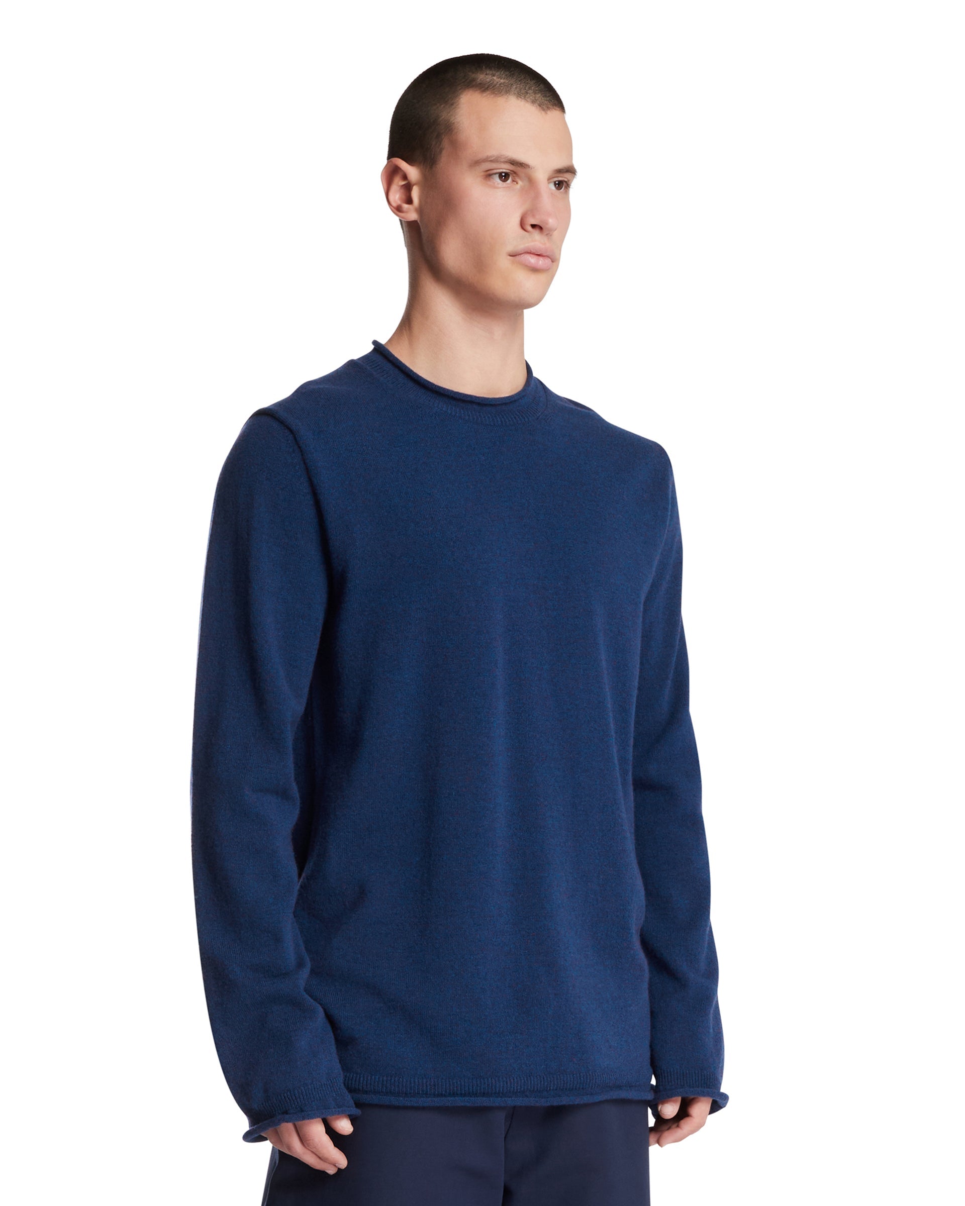 Blue Wool Sweater Comme des garcons – Гарантія оригінальності – вид ззаду