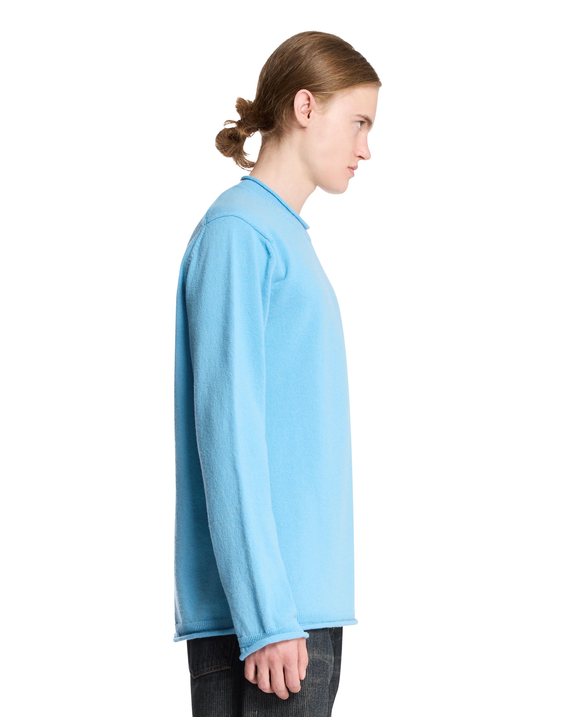 Light Blue Wool Sweater Comme des garcons – Гарантія оригінальності – збільшений вид