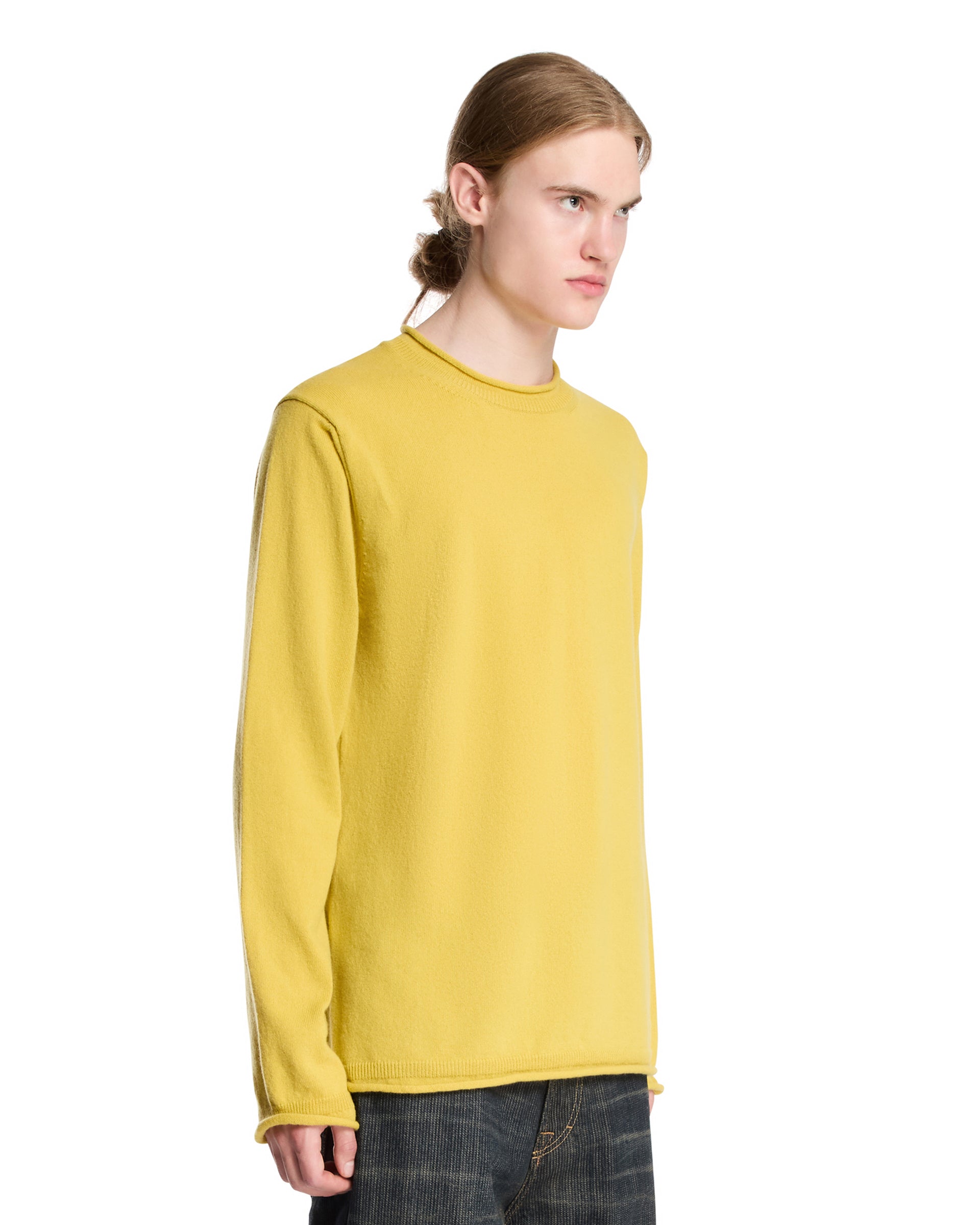 Оригінальна Yellow Wool Sweater Comme des garcons – вид ззаду