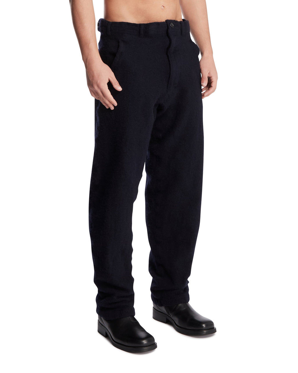 Оригінальна Blue Wool Trousers Comme des garcons – вид ззаду
