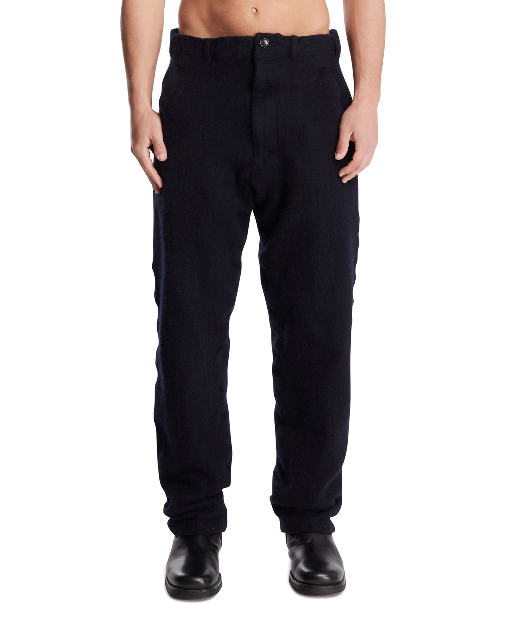 Оригінальна Blue Wool Trousers Comme des garcons – боковий вид