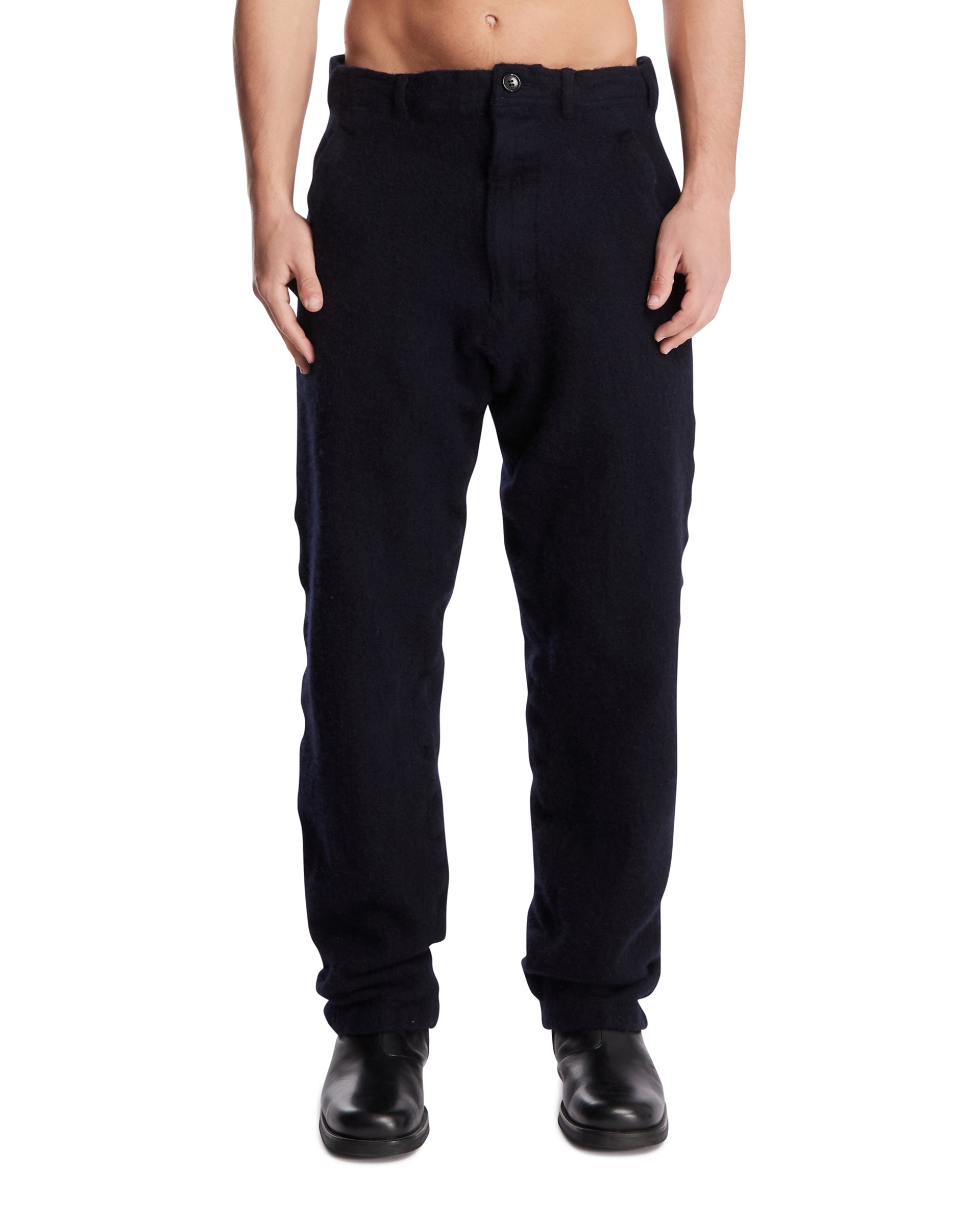 Оригінальна Blue Wool Trousers Comme des garcons – боковий вид
