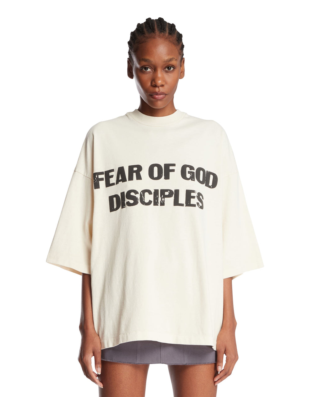 Оригінальна White Disciples T-Shirt Fear of god – боковий вид