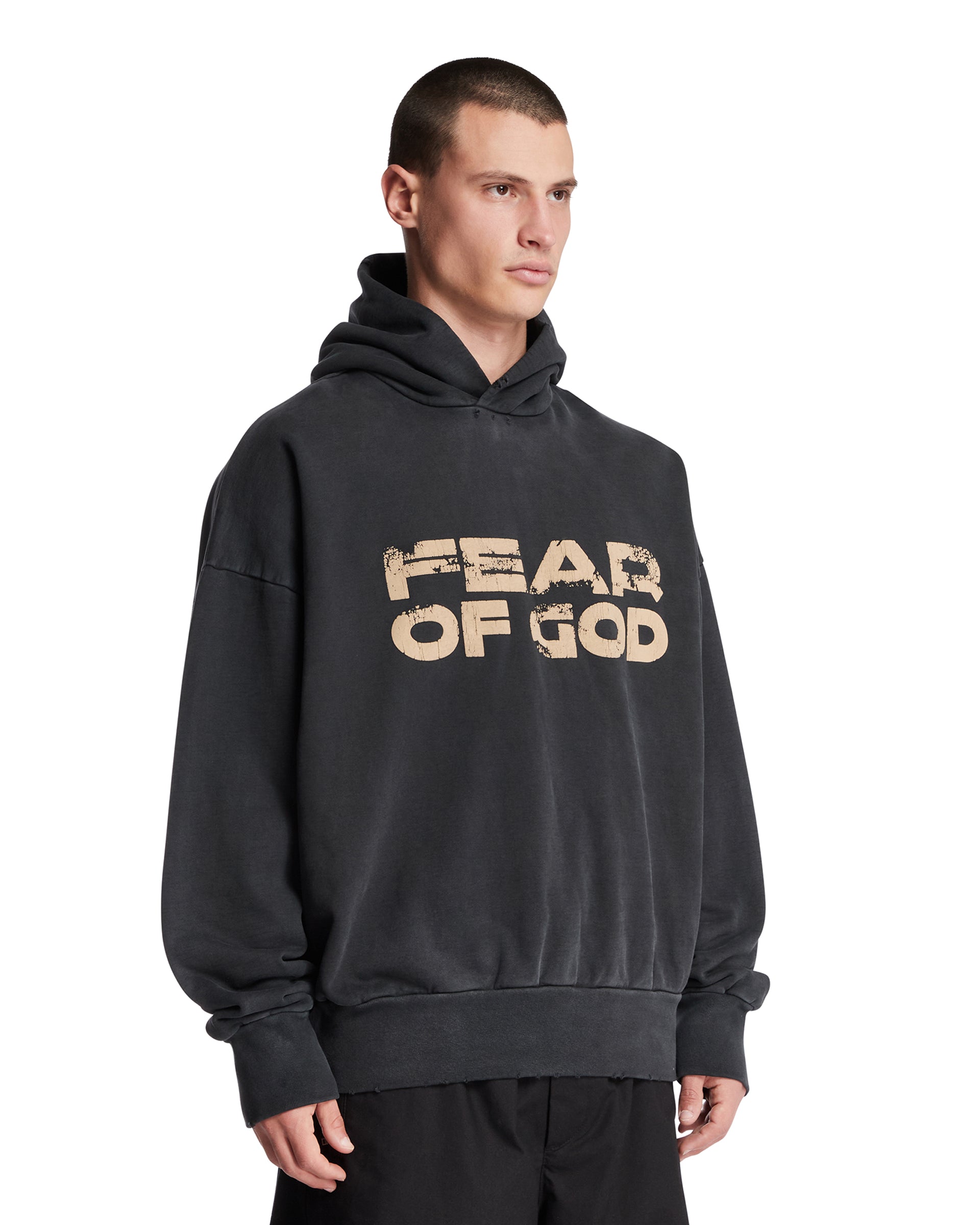 Black Logo Sweatshirt Fear of god – Гарантія оригінальності – вид ззаду - FEAR OF GOD