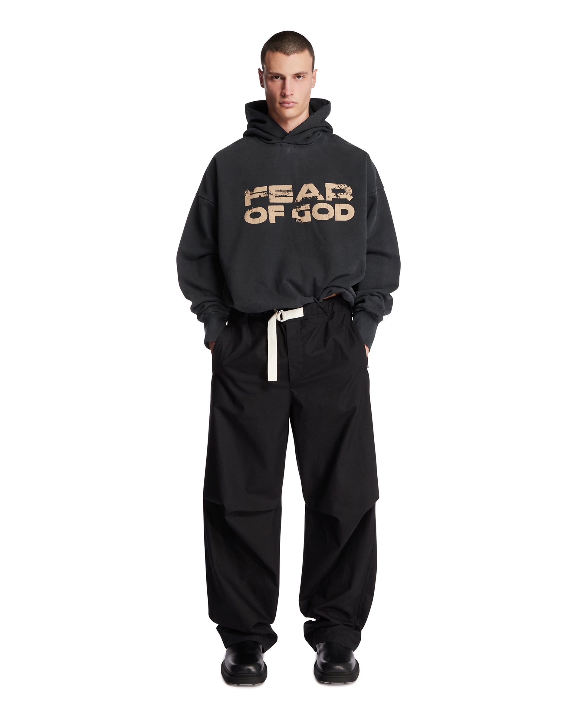 Black Logo Sweatshirt Fear of god – Гарантія оригінальності – детальний вид - FEAR OF GOD