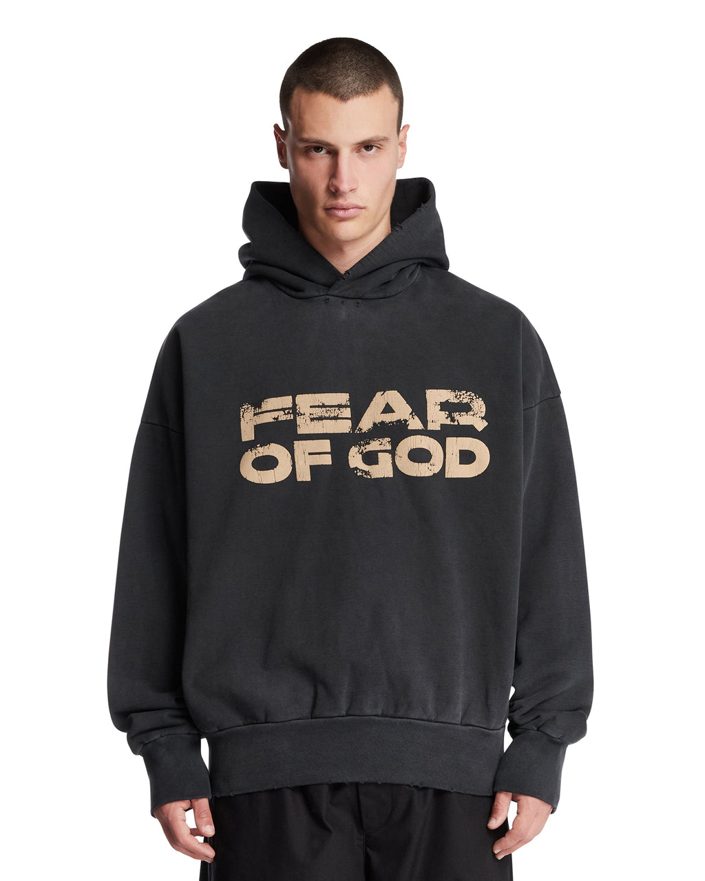 Black Logo Sweatshirt Fear of god – Гарантія оригінальності – боковий вид