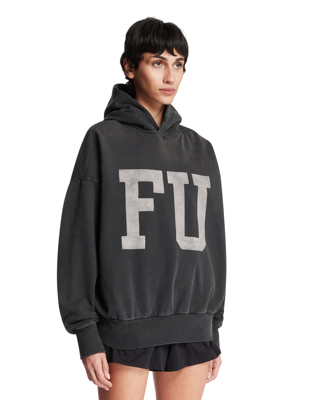 Оригінальна Black Printed Cotton Sweatshirt Fear of god – вид ззаду