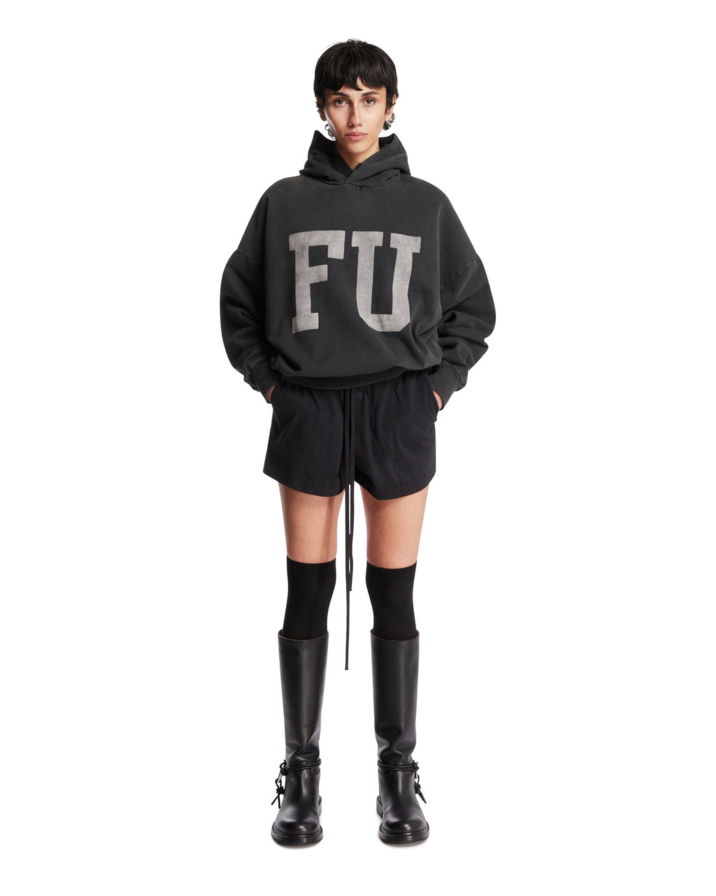 Оригінальна Black Printed Cotton Sweatshirt Fear of god – детальний вид