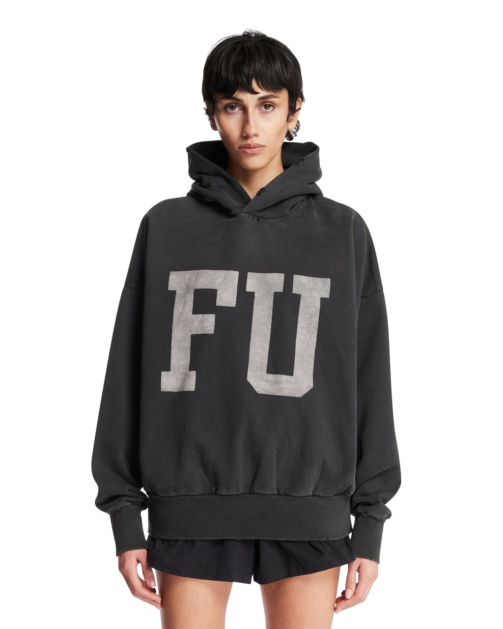 Оригінальна Black Printed Cotton Sweatshirt Fear of god – боковий вид