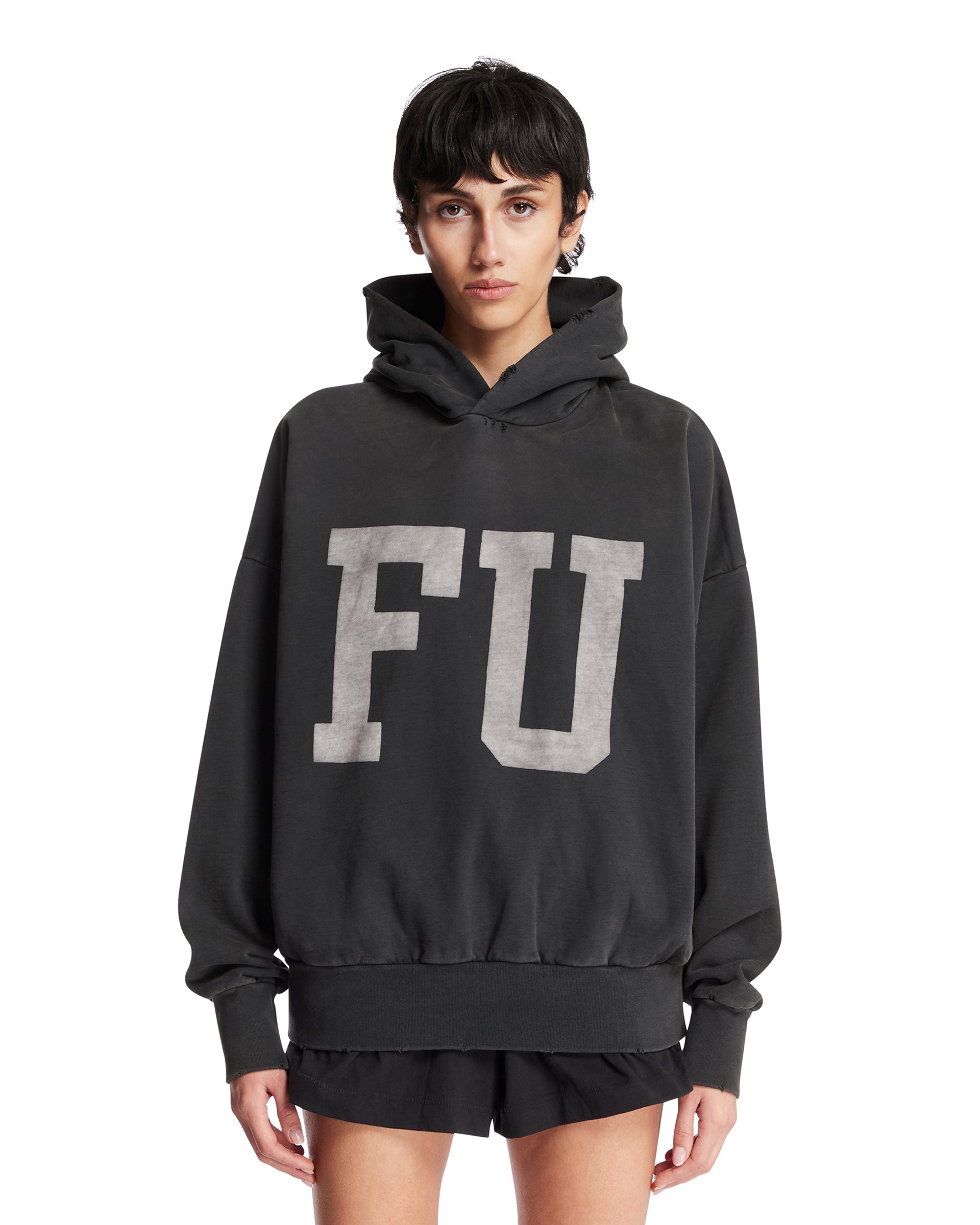 Оригінальна Black Printed Cotton Sweatshirt Fear of god – боковий вид - FEAR OF GOD