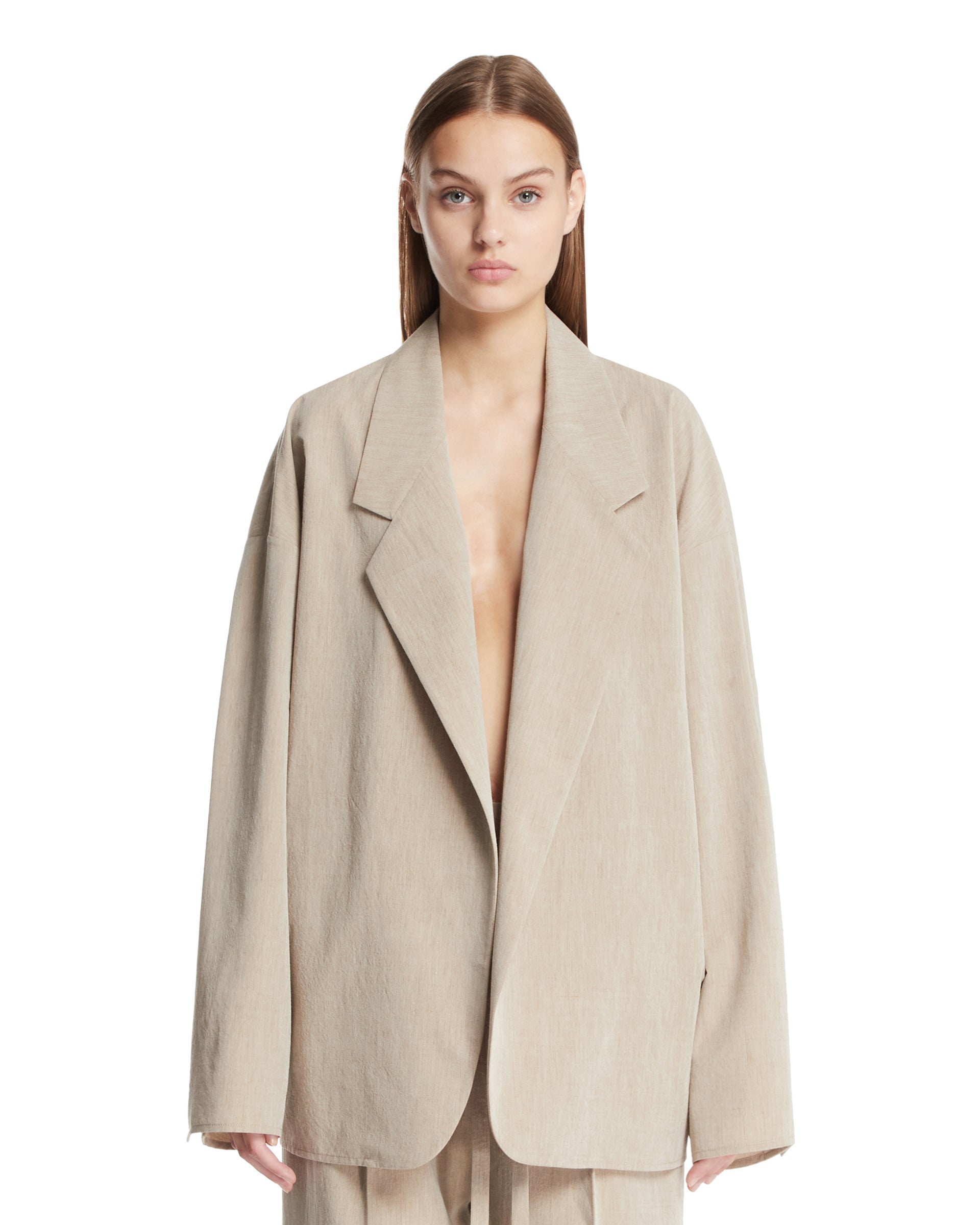 Beige Oversized Blazer - FEAR OF GOD