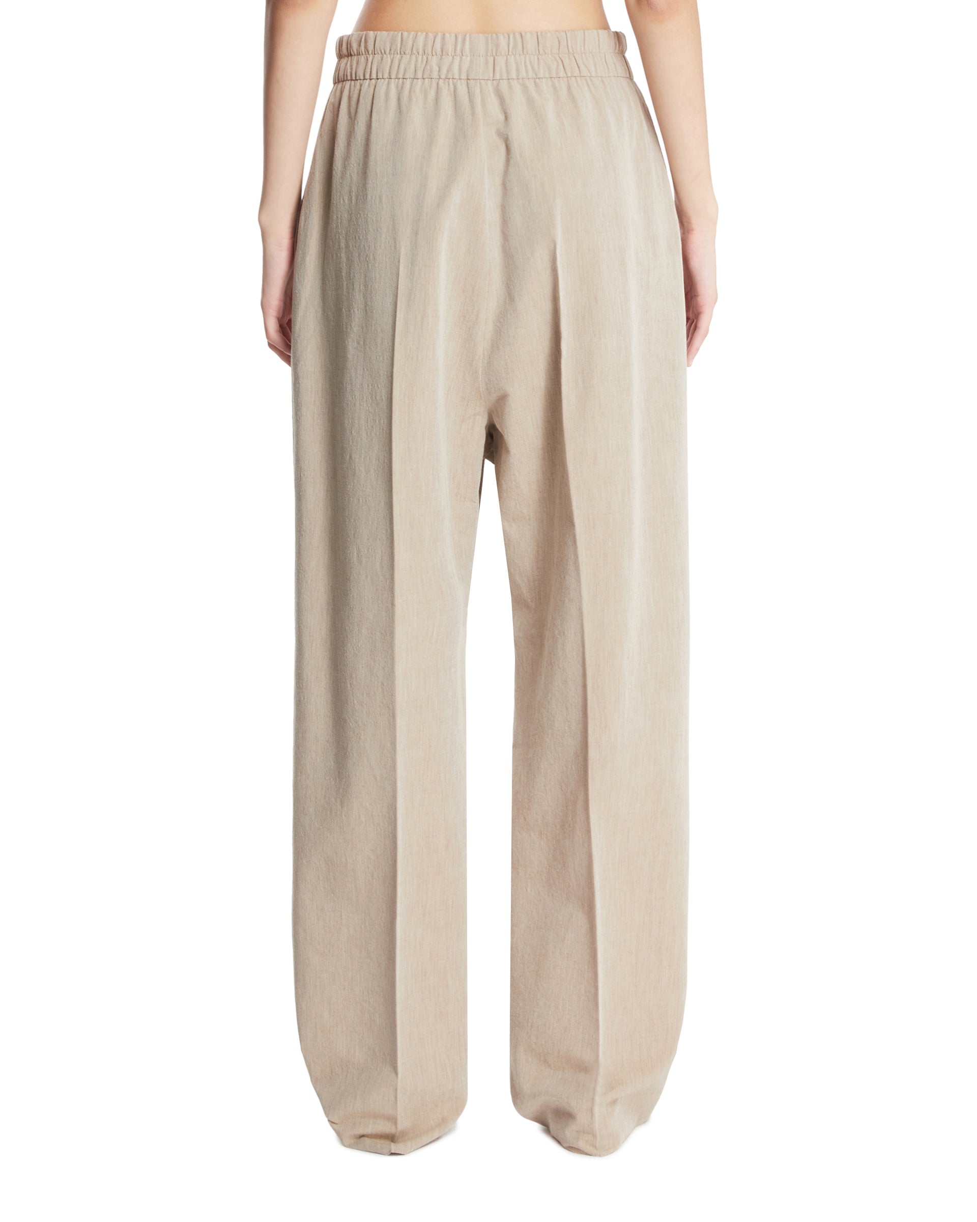 Beige Wool and Cotton Drawstring Pants - FEAR OF GOD