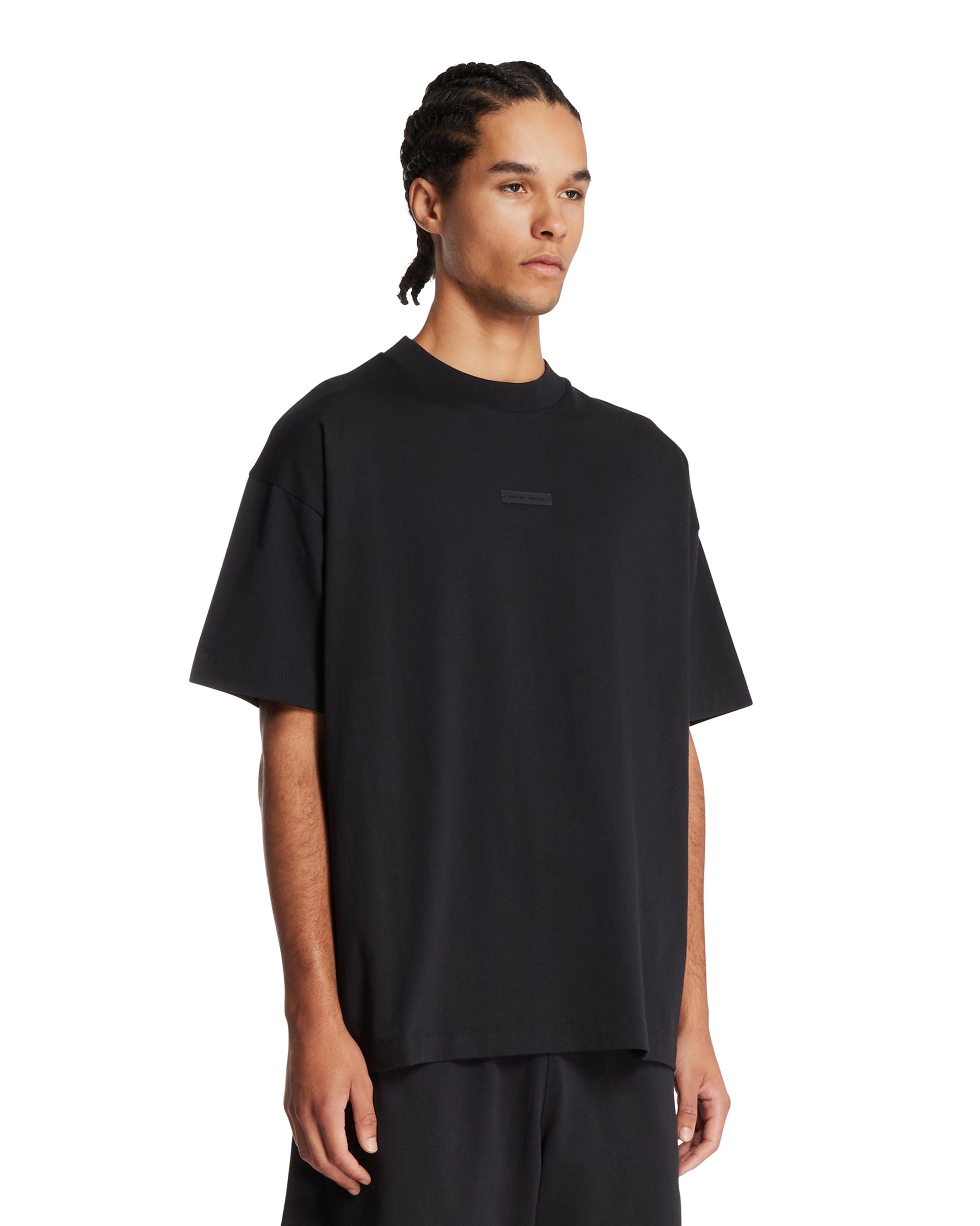 Оригінальна Black Classic Cotton T-Shirt Fear of god – вид ззаду - FEAR OF GOD