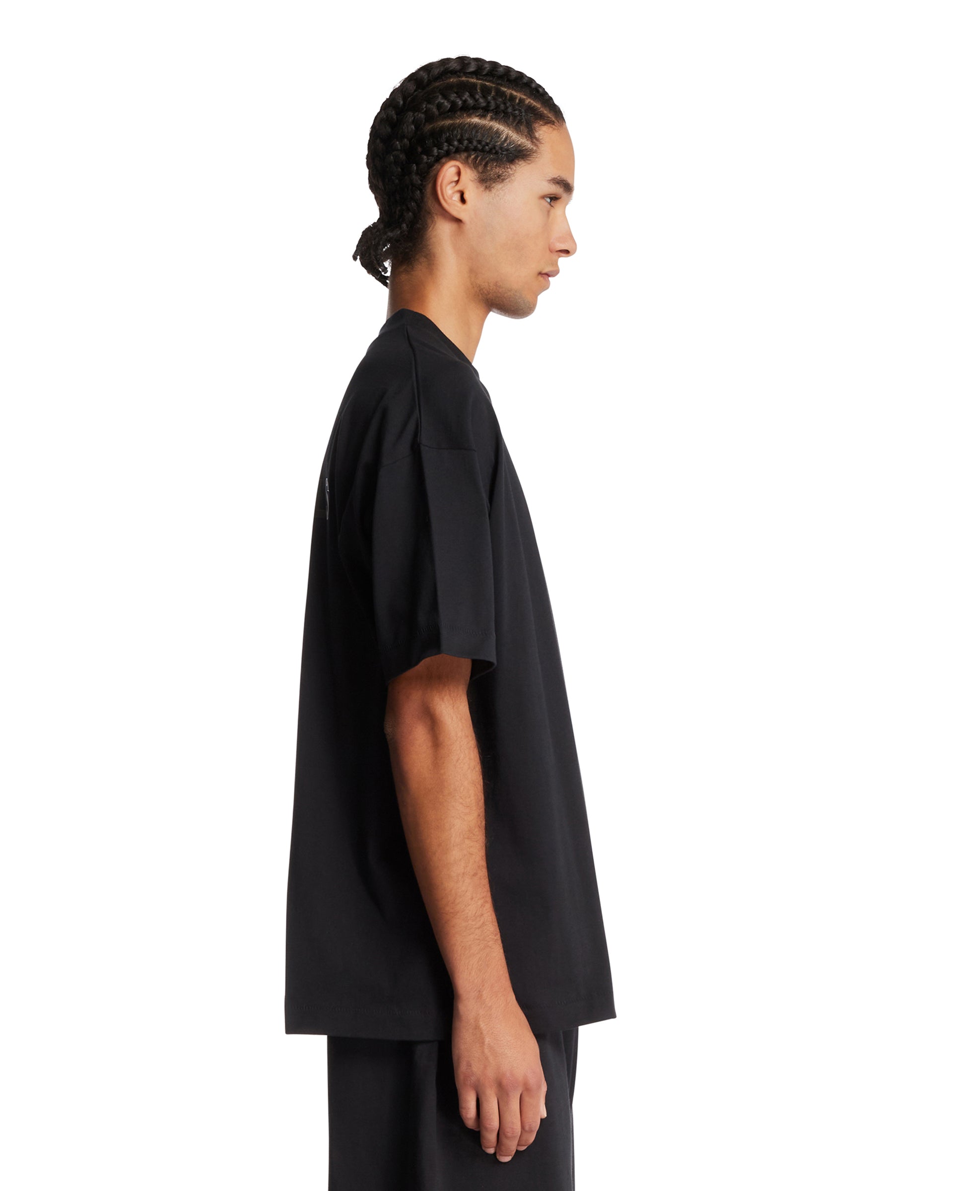 Оригінальна Black Classic Cotton T-Shirt Fear of god – збільшений вид - FEAR OF GOD