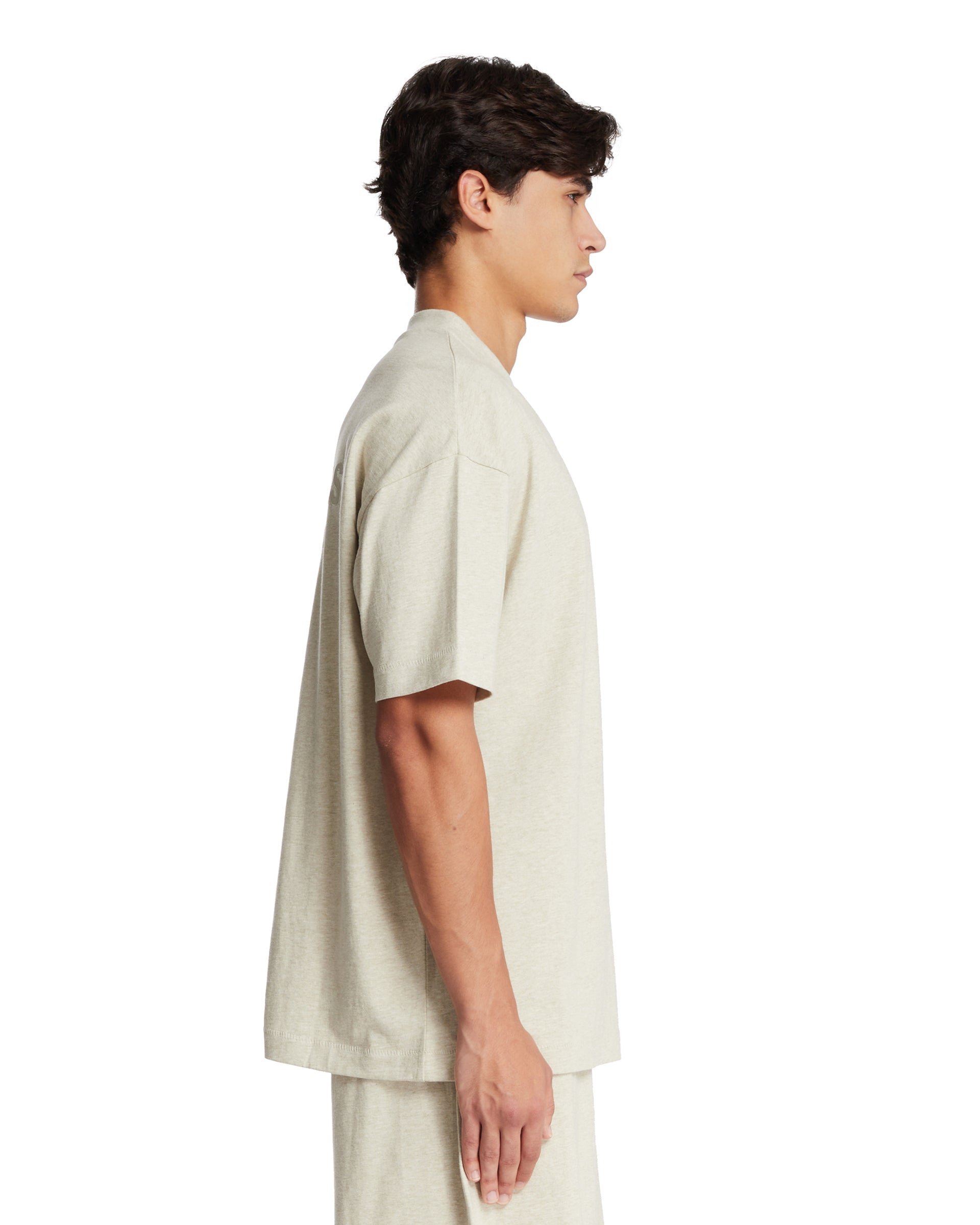 Gray Cotton Logo T-shirt - FEAR OF GOD