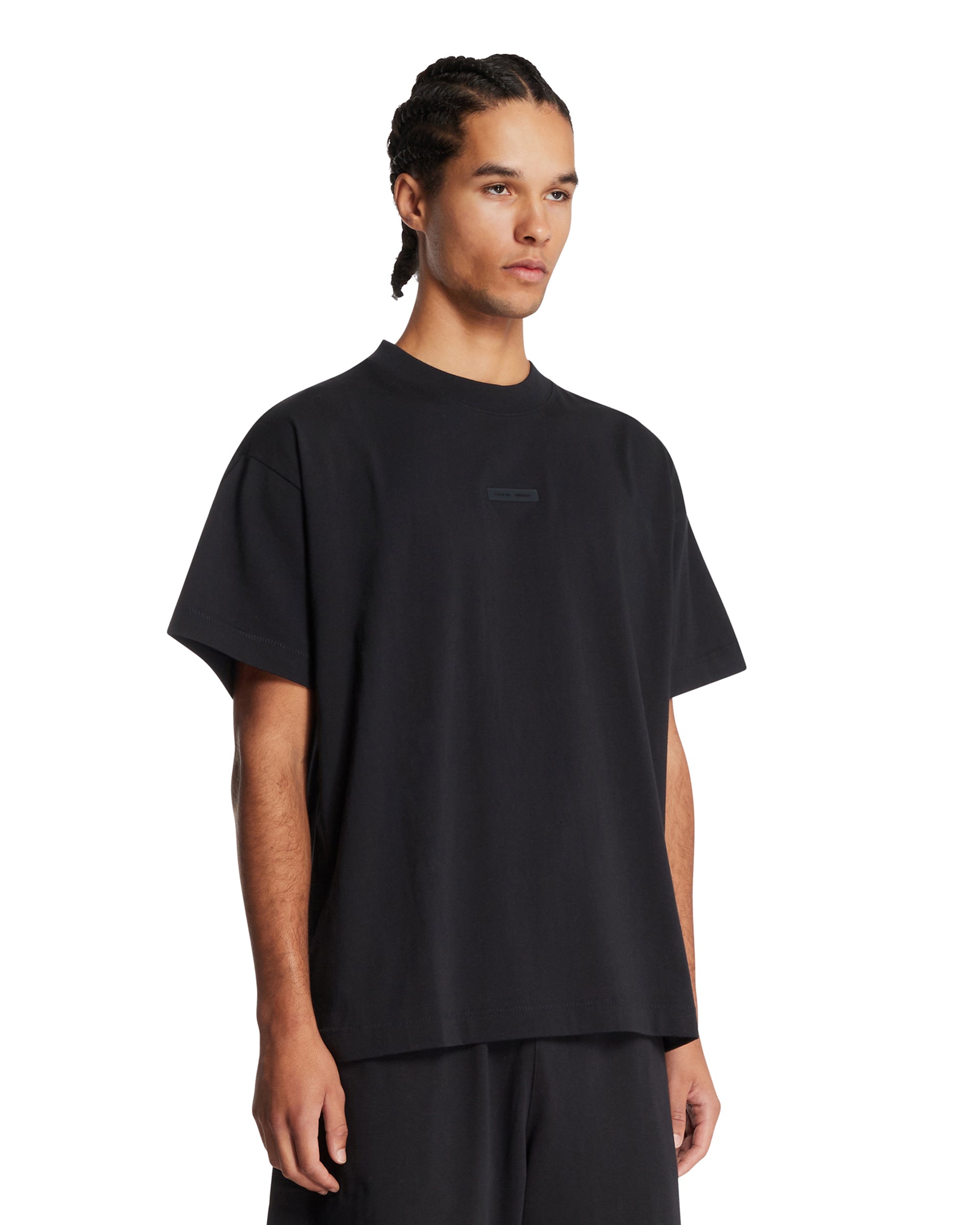 Black The Essential T-Shirt Fear of god – Гарантія оригінальності – вид ззаду - FEAR OF GOD