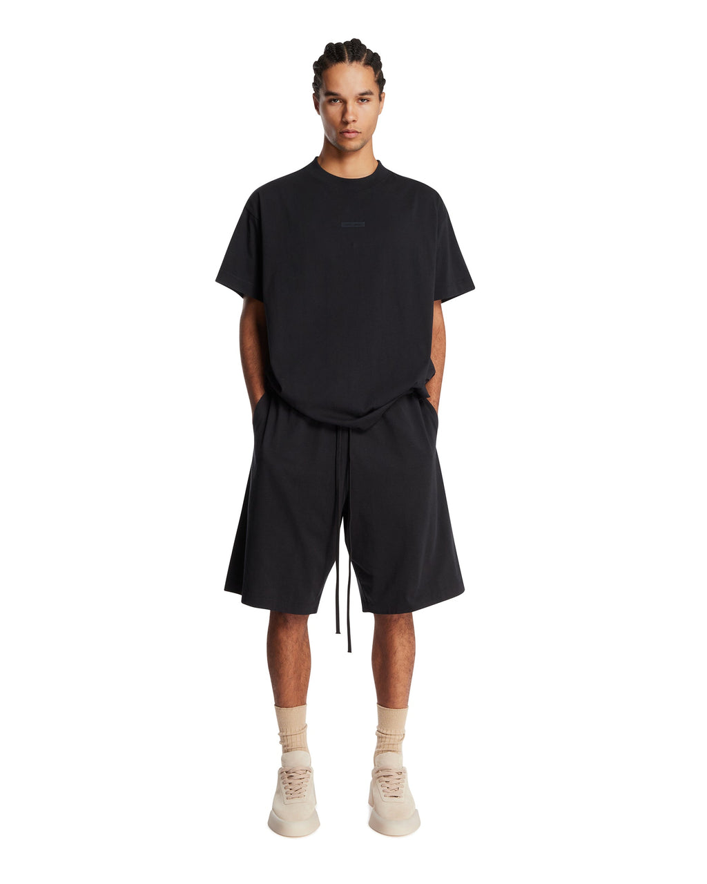 Black The Essential T-Shirt Fear of god – Гарантія оригінальності – детальний вид