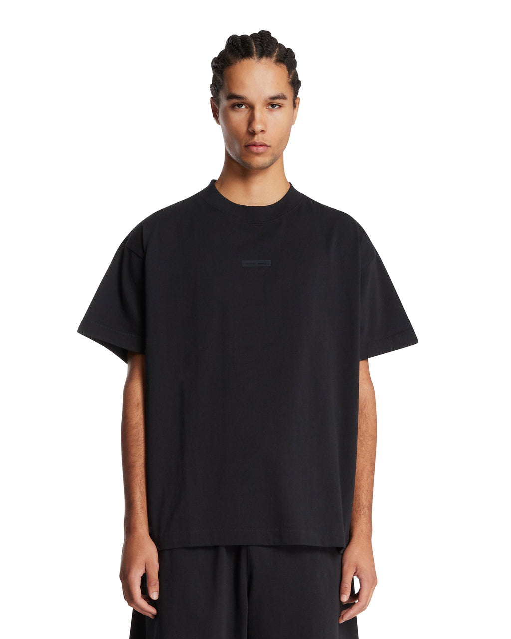 Black The Essential T-Shirt Fear of god – Гарантія оригінальності – боковий вид