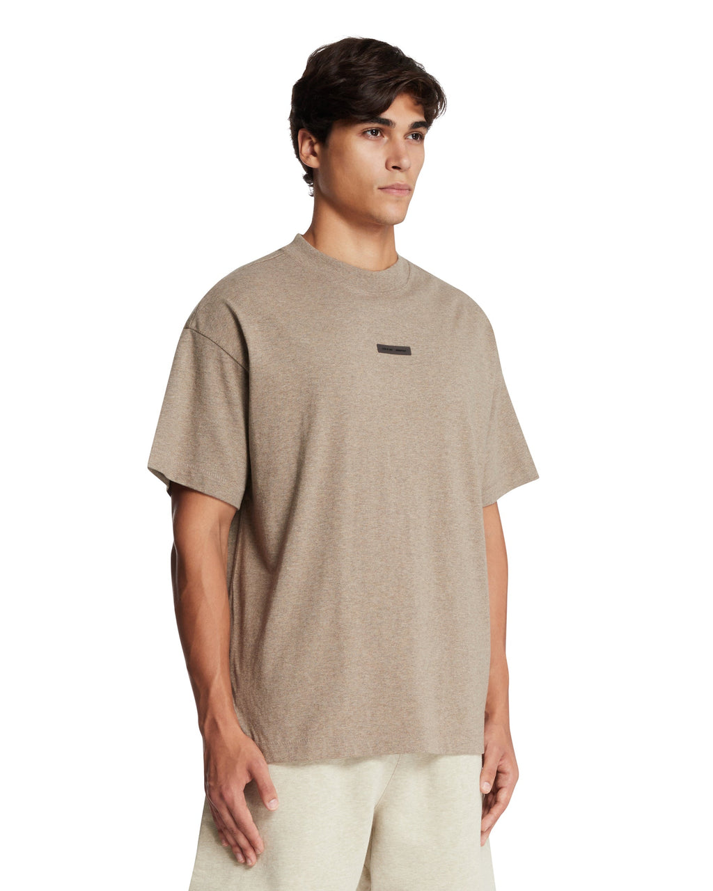 Beige Cotton Logo T-Shirt Fear of god – Гарантія оригінальності – вид ззаду
