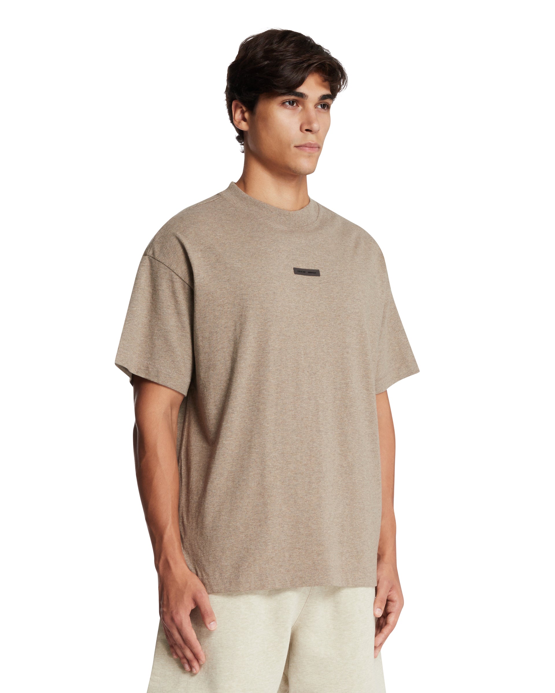 Beige Cotton Logo T-shirt - FEAR OF GOD