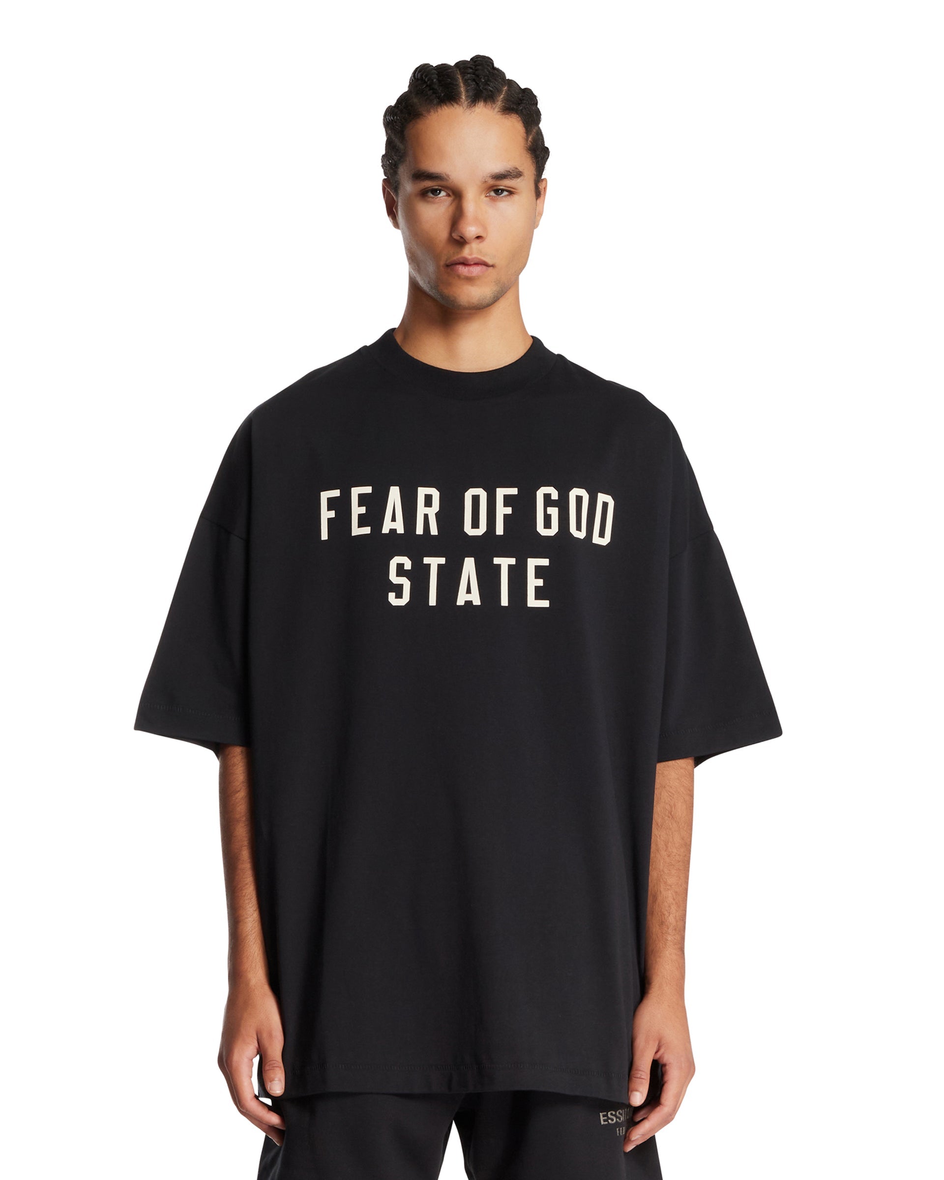 Оригінальна Black 90s T-Shirt Fear of god – боковий вид - FEAR OF GOD