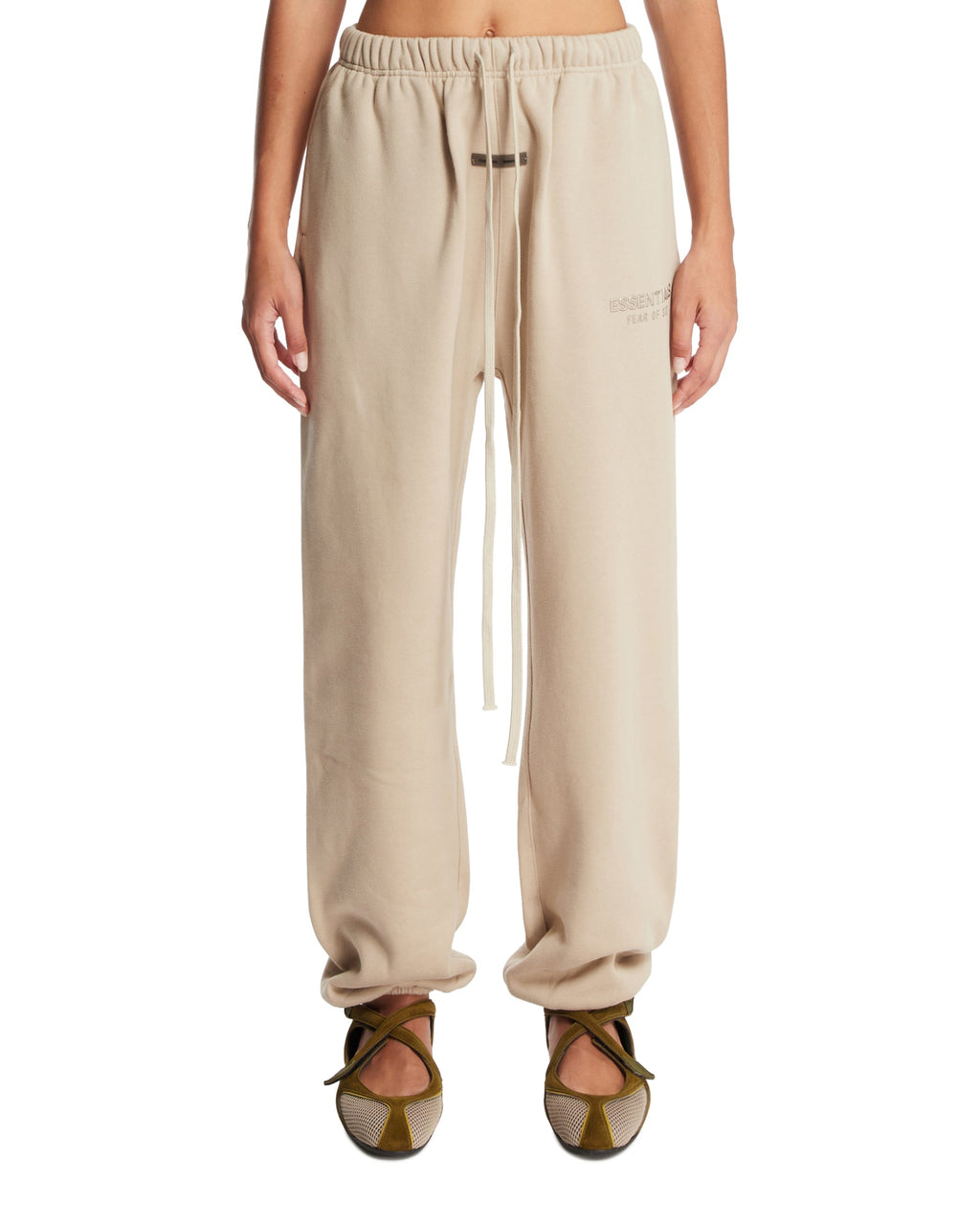 Beige Drawstring Pants Fear of god оригінал – Купити в Україні – боковий вид