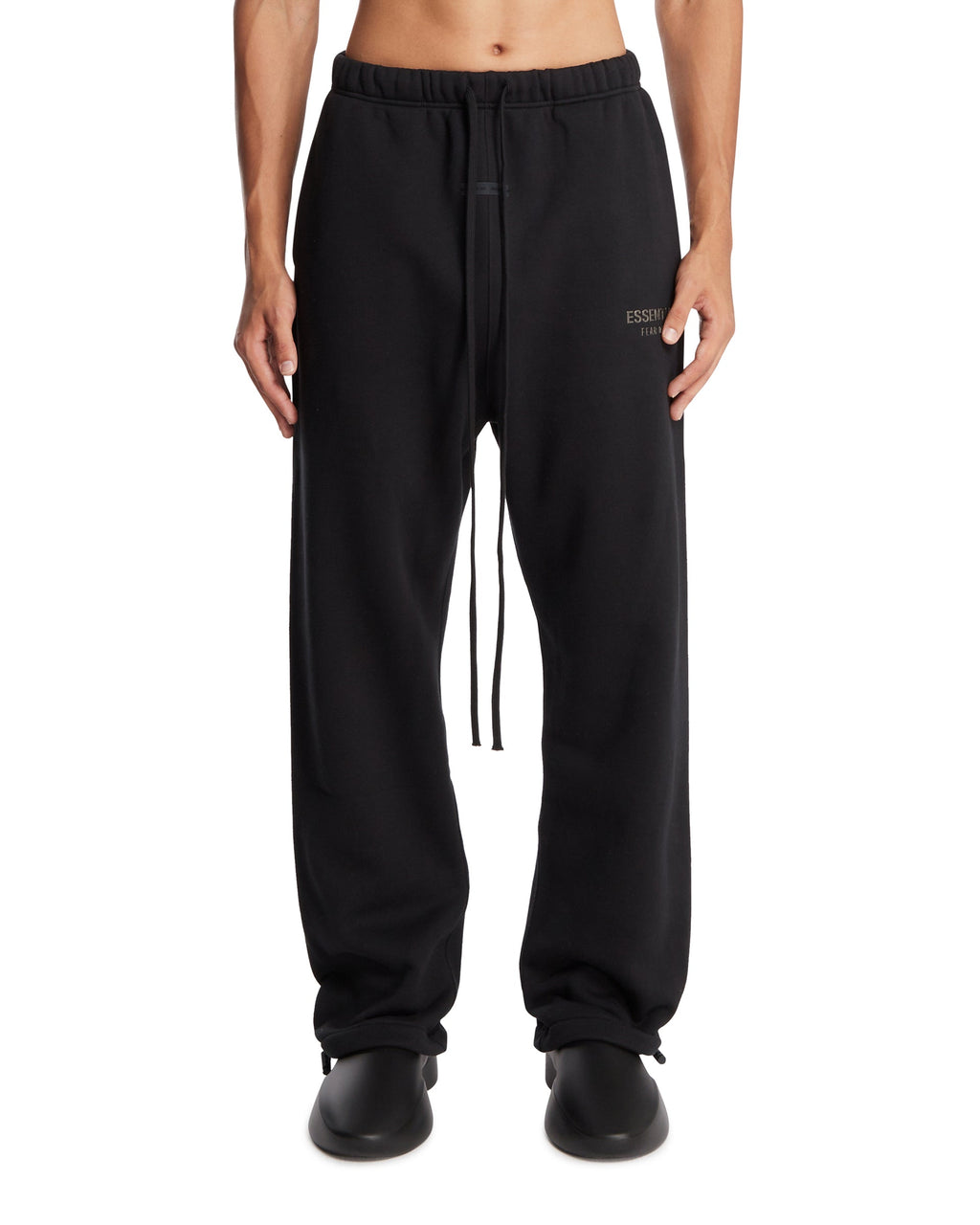 Black Logo Pants Fear of god – Гарантія оригінальності – боковий вид
