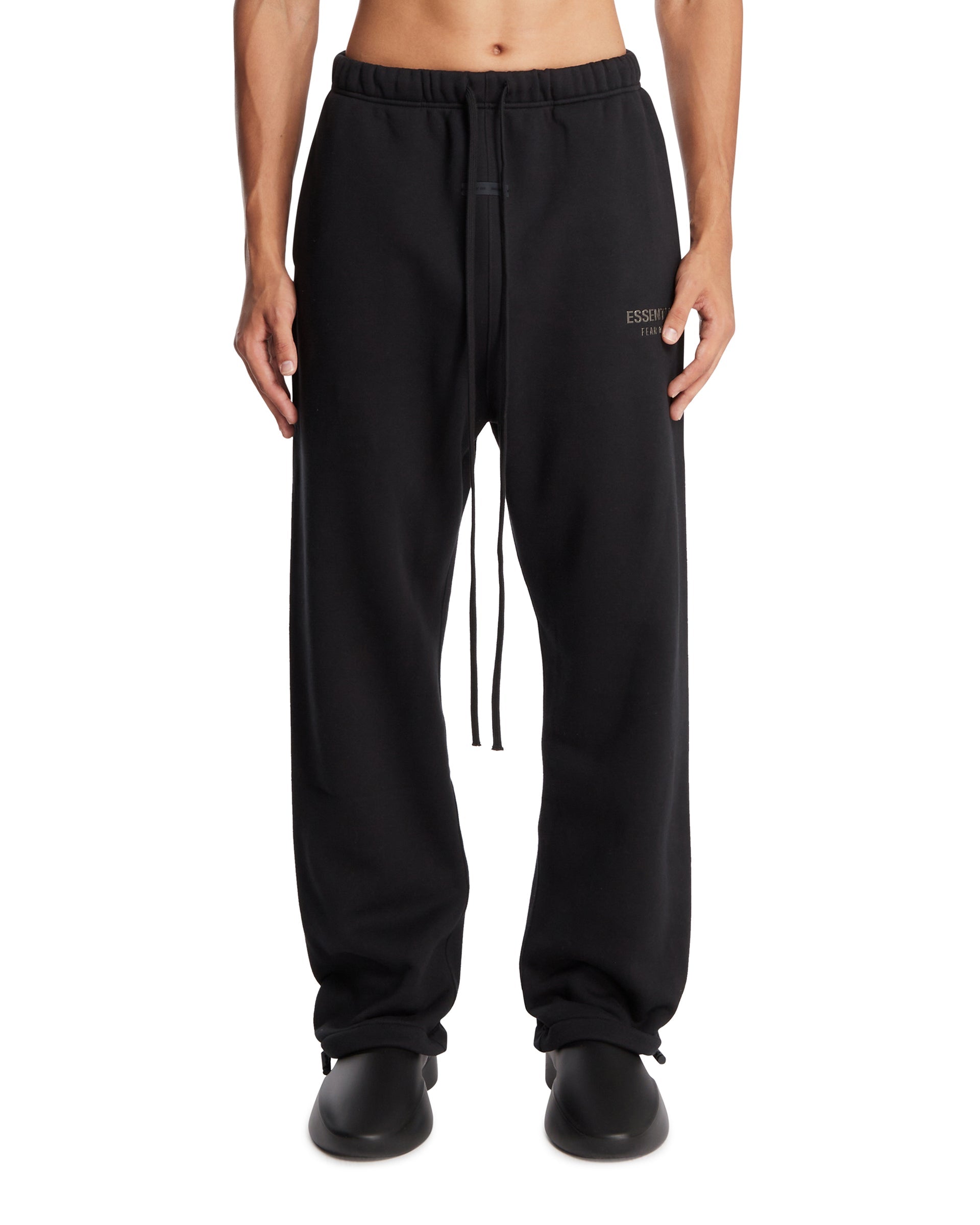 Black Logo Pants Fear of god – Гарантія оригінальності – боковий вид