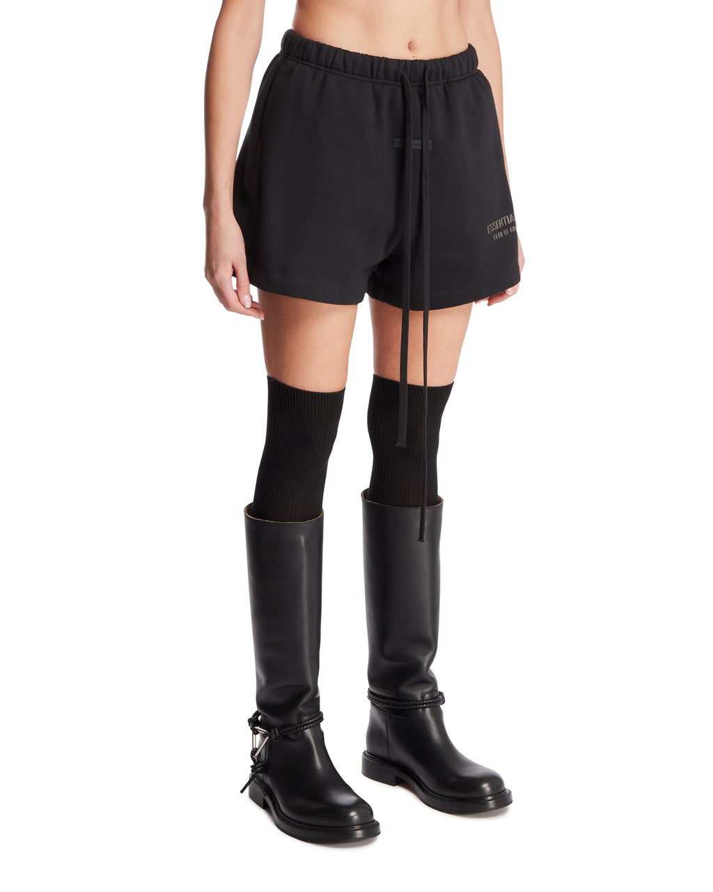 Black Cotton Logo Shorts Fear of god оригінал – Купити в Україні – вид ззаду