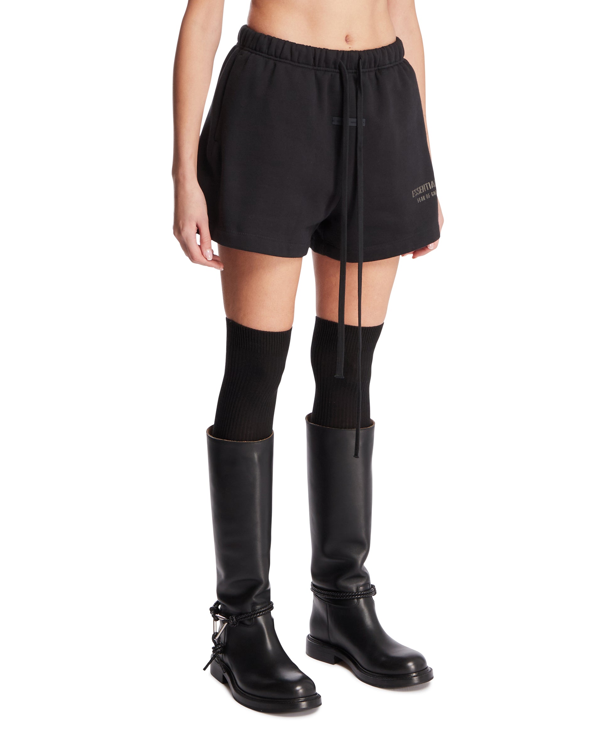 Black Cotton Logo Shorts Fear of god оригінал – Купити в Україні – вид ззаду
