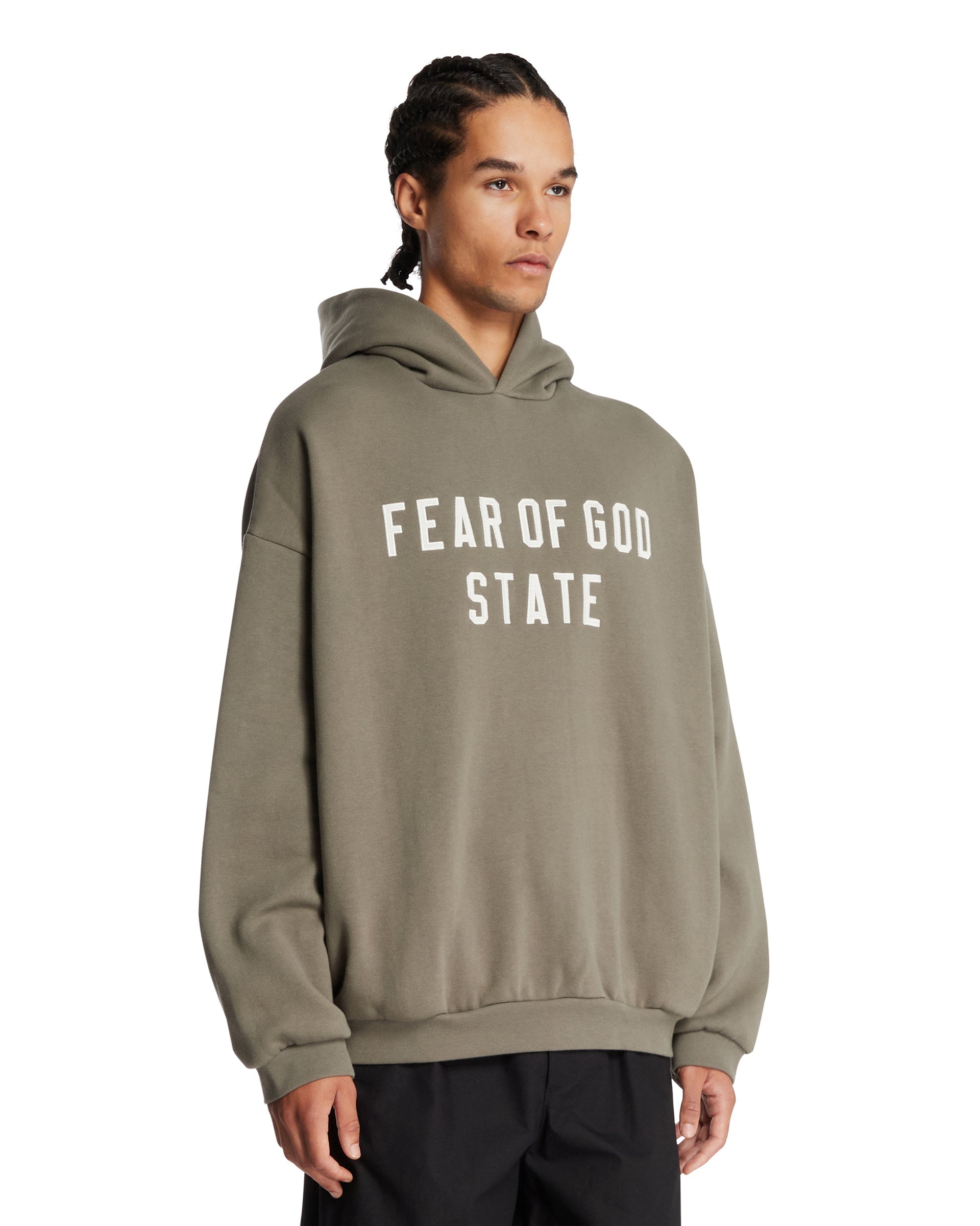Green 90s Hoodie Fear of god – Гарантія оригінальності – вид ззаду - FEAR OF GOD