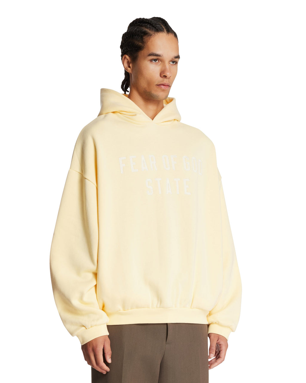 Yellow 90s Hoodie Fear of god – Гарантія оригінальності – вид ззаду