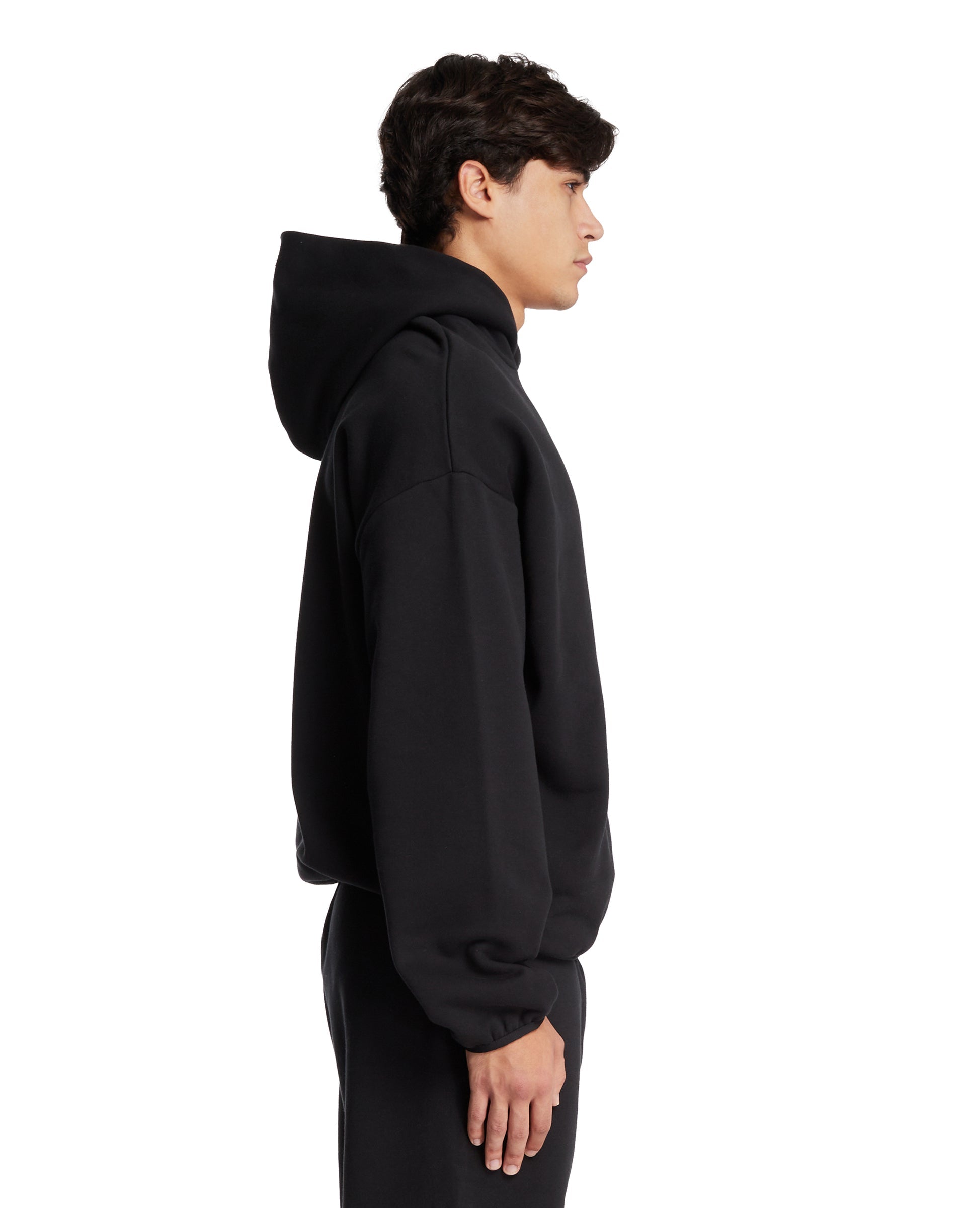Black Cotton Hoodie - FEAR OF GOD