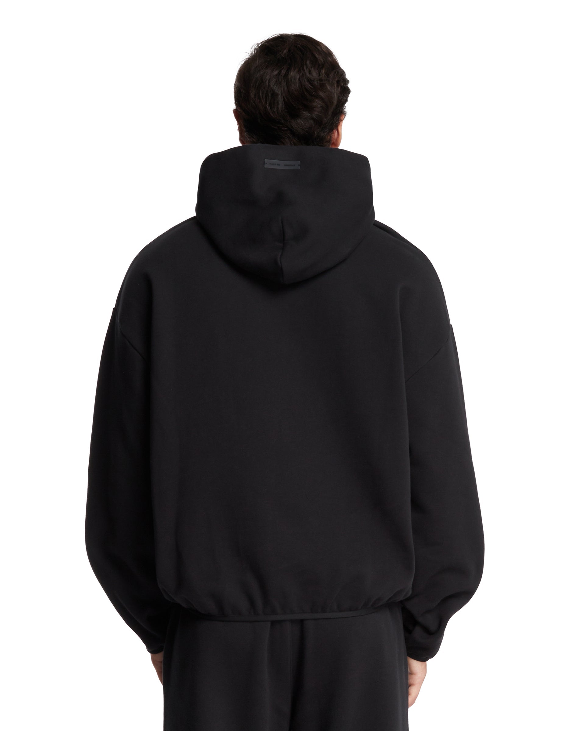 Black Cotton Hoodie - FEAR OF GOD