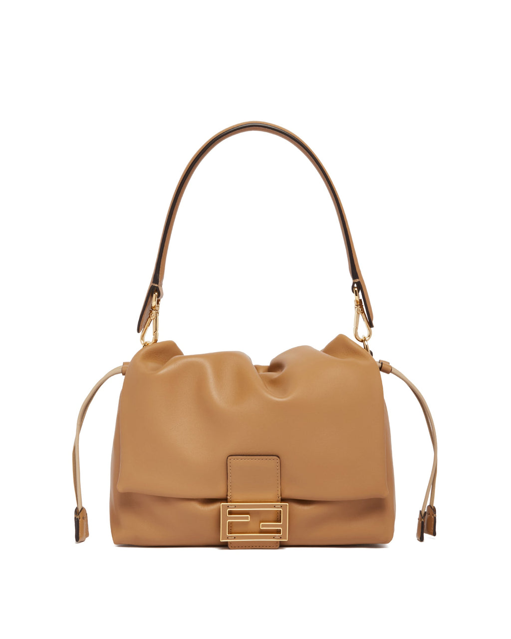 Beige Mamma Baguette Medium Bag Fendi – Гарантія оригінальності – боковий вид